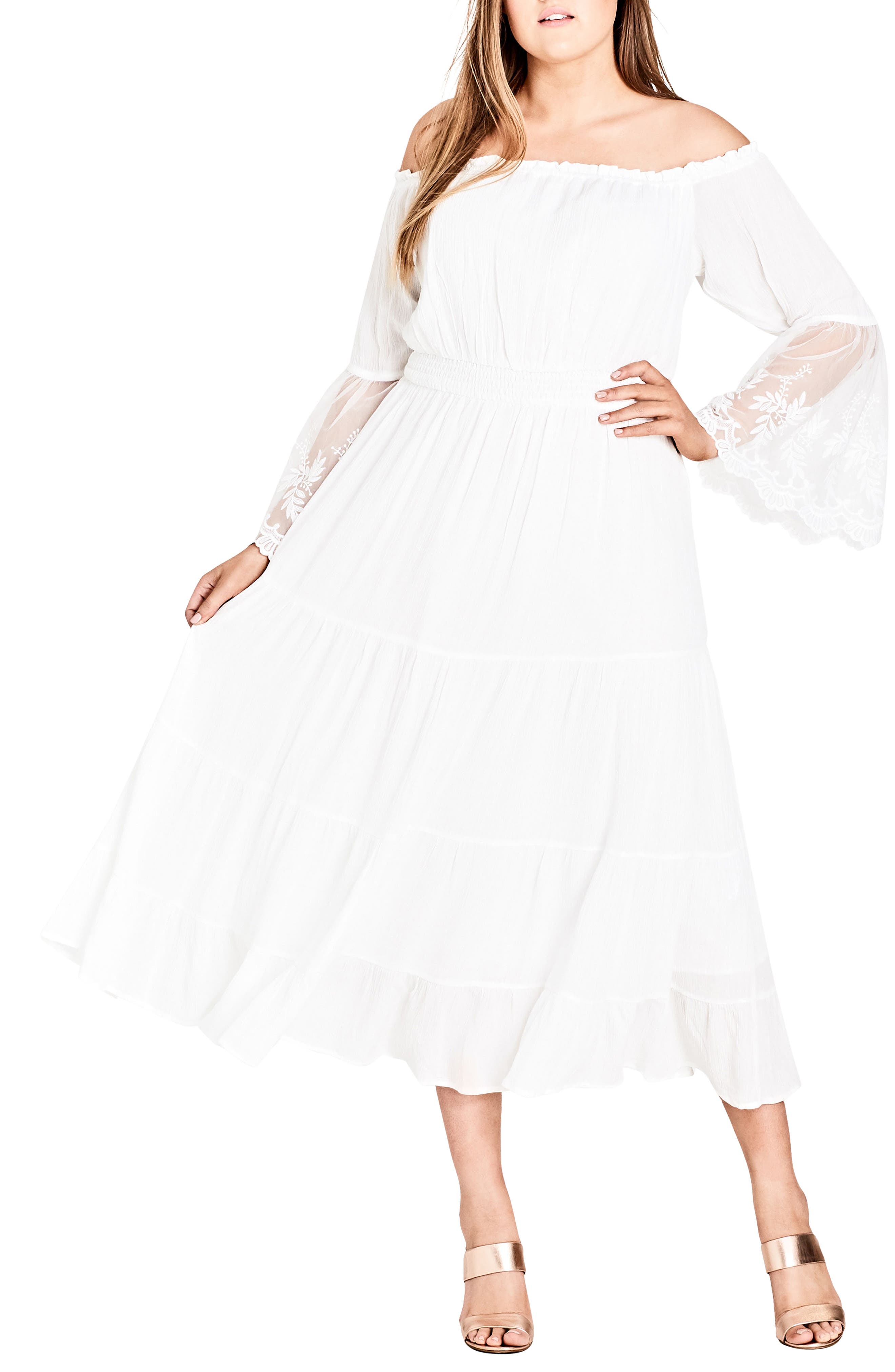 Plus Size City Chic Ethereal Maxi Dress