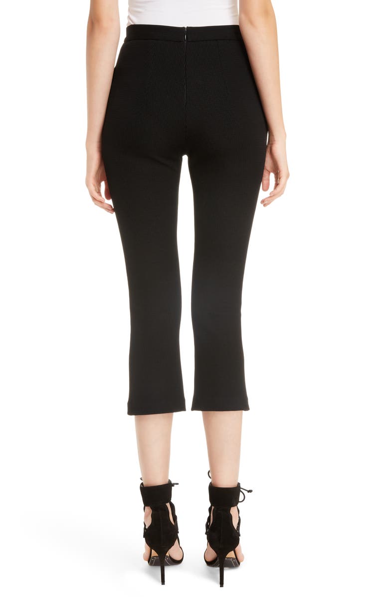 BALMAIN BUTTON CROP PANTS,RF15409V025