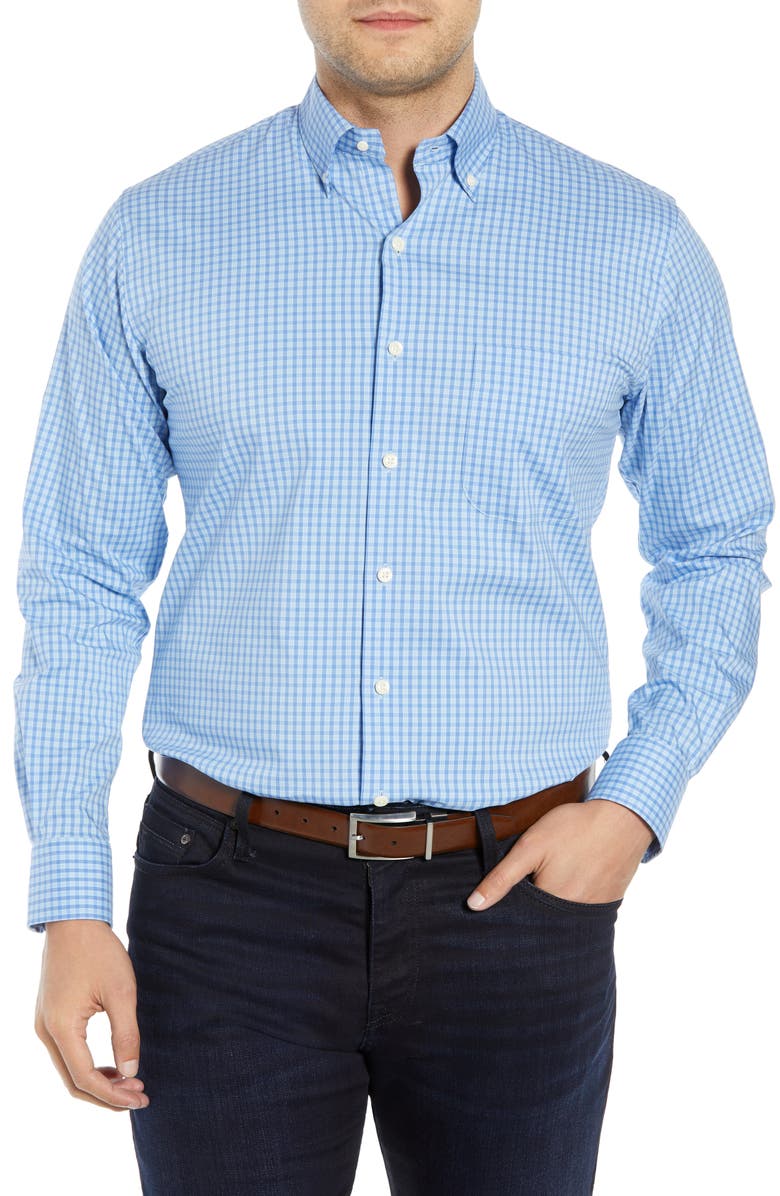Peter Millar T-shirts COLLINS GINGHAM PERFORMANCE SPORT SHIRT