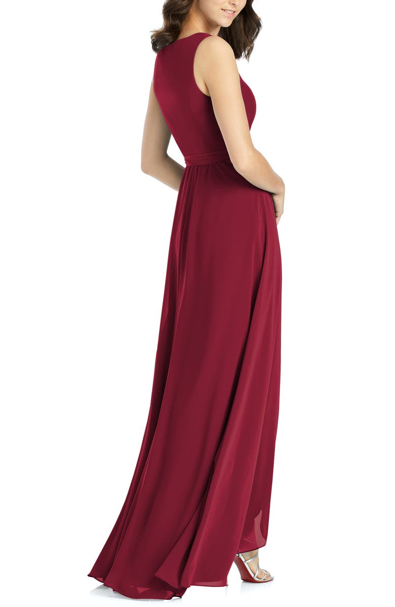JENNY PACKHAM CHIFFON WRAP GOWN,JP1025