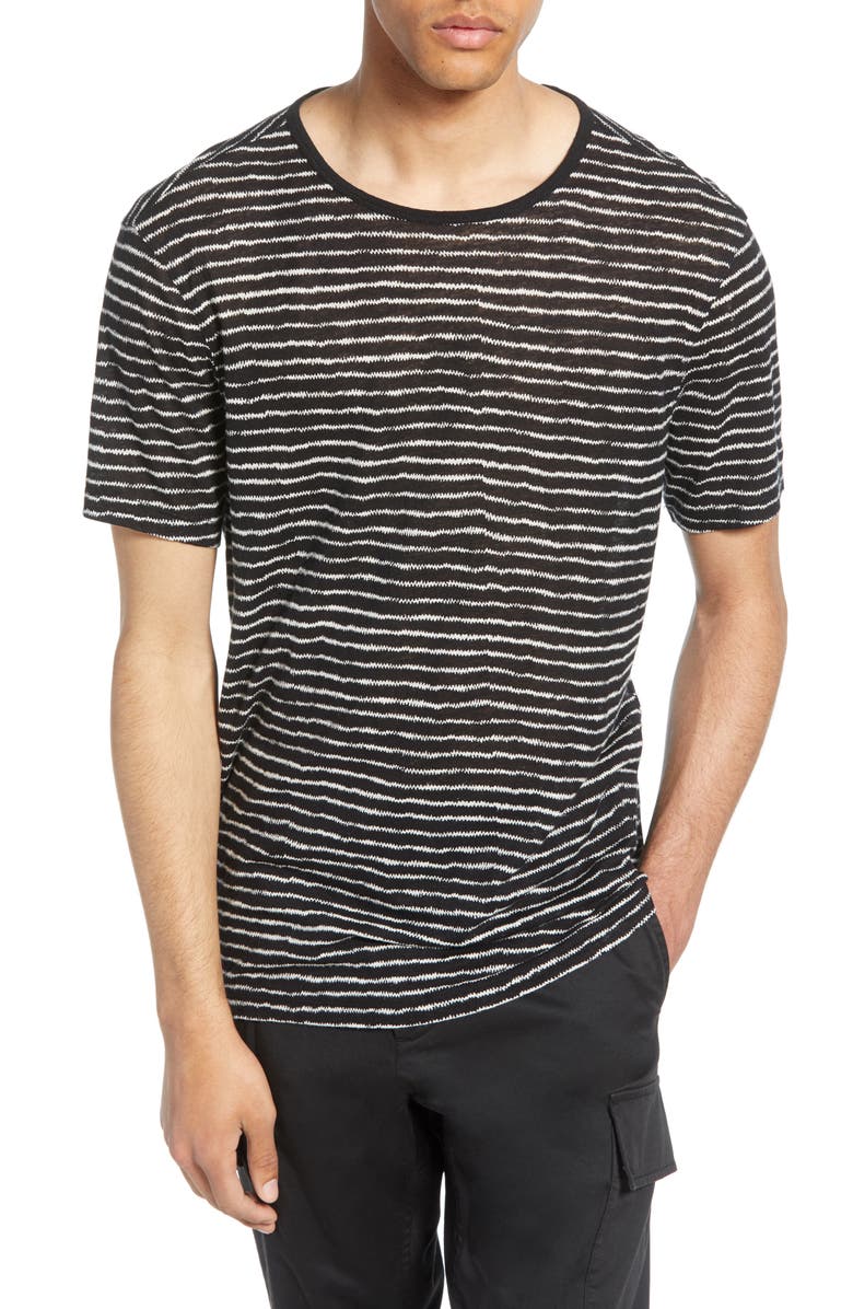 John Varvatos T-shirts ADRIAN STRIPE T-SHIRT