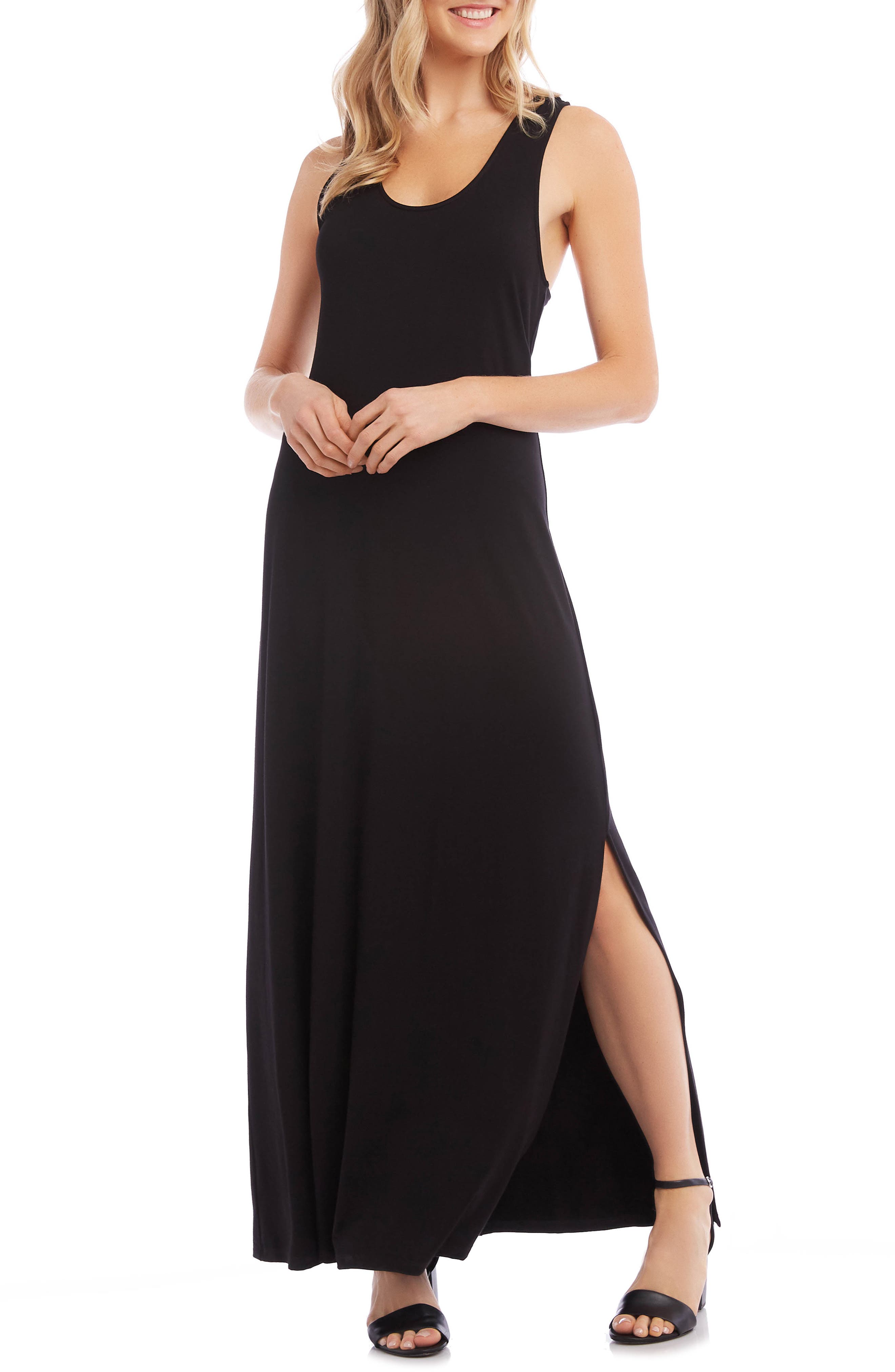 Karen Kane Cara Cross Back Maxi Dress, Black