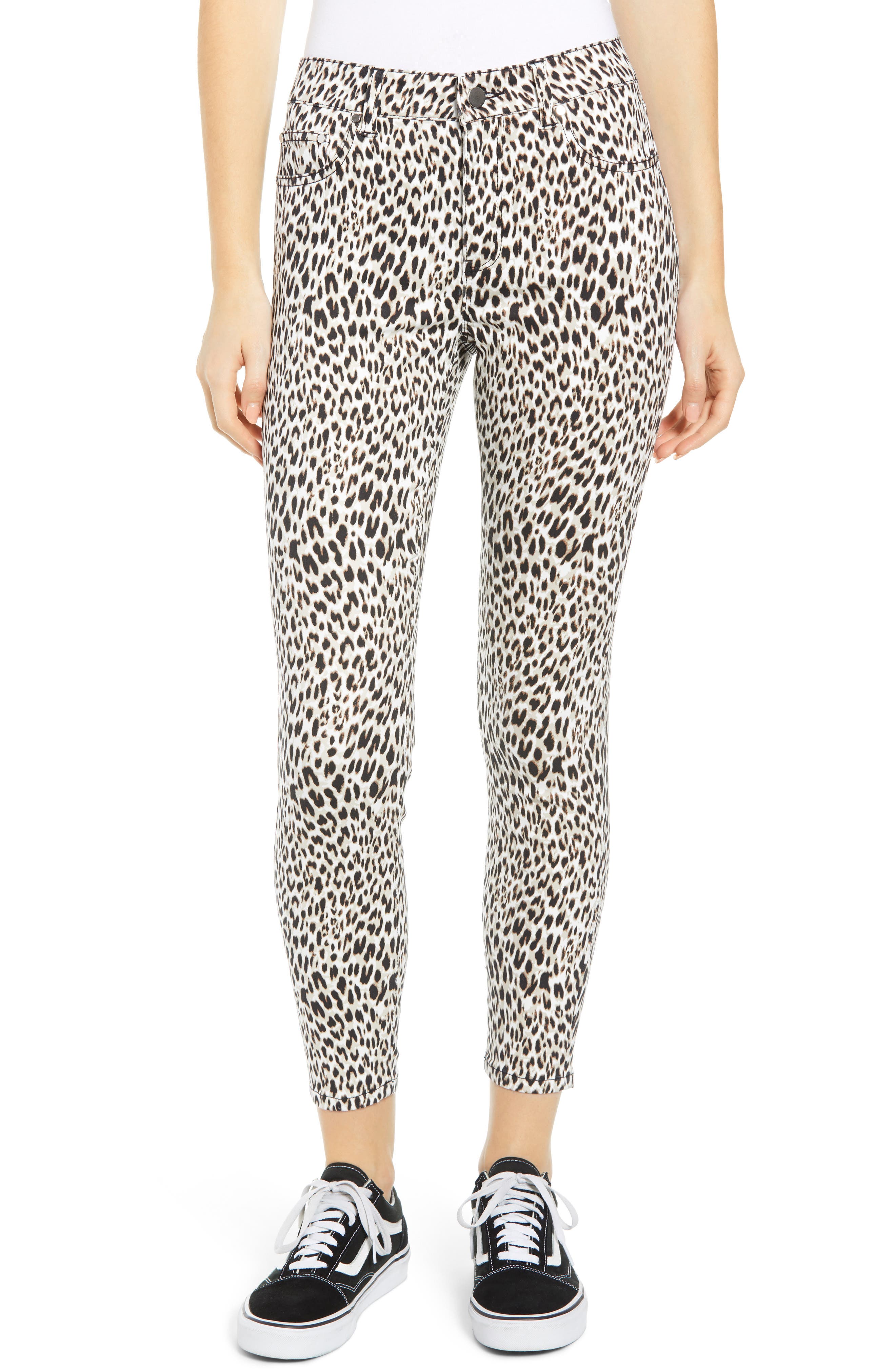 Tinsel Leopard Print Skinny Jeans Nordstrom