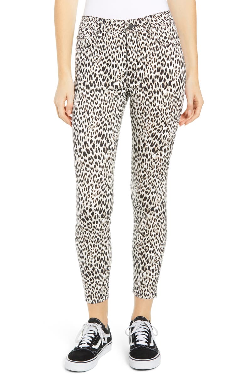Tinsel Leopard Print Skinny Jeans | Nordstrom