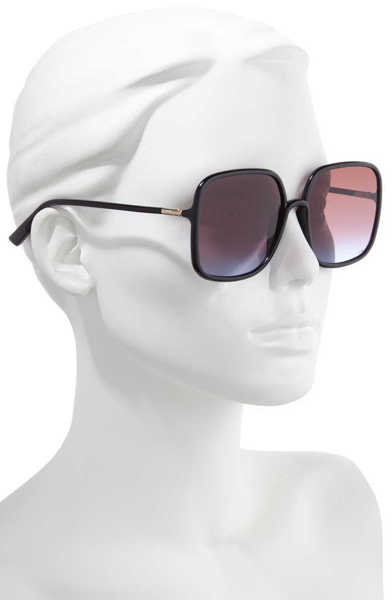 DIOR STELLAIR 59MM SQUARE SUNGLASSES - BLACK,SOSTELL1S