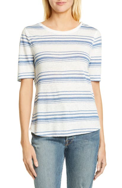 Frame Tops '70S STRIPE LINEN TEE