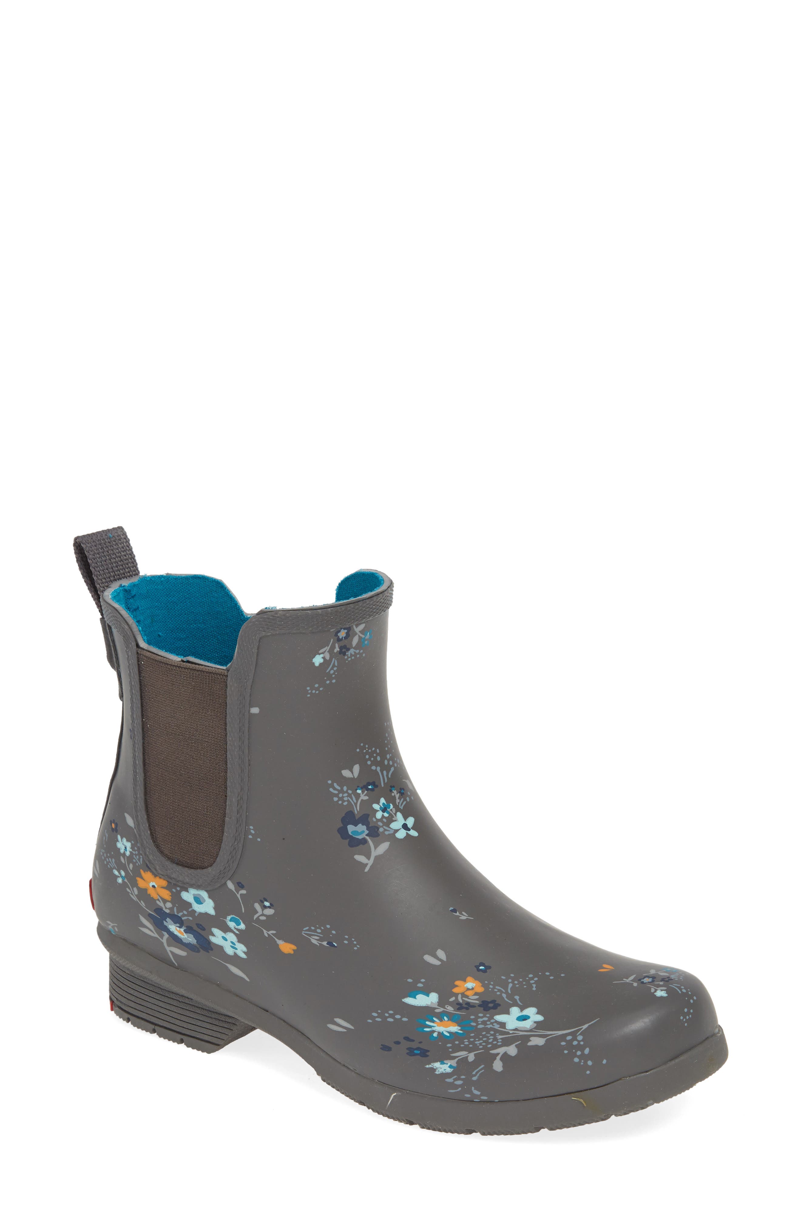Chooka Bainbridge Caroline Waterproof Chelsea Rain Boot, Grey