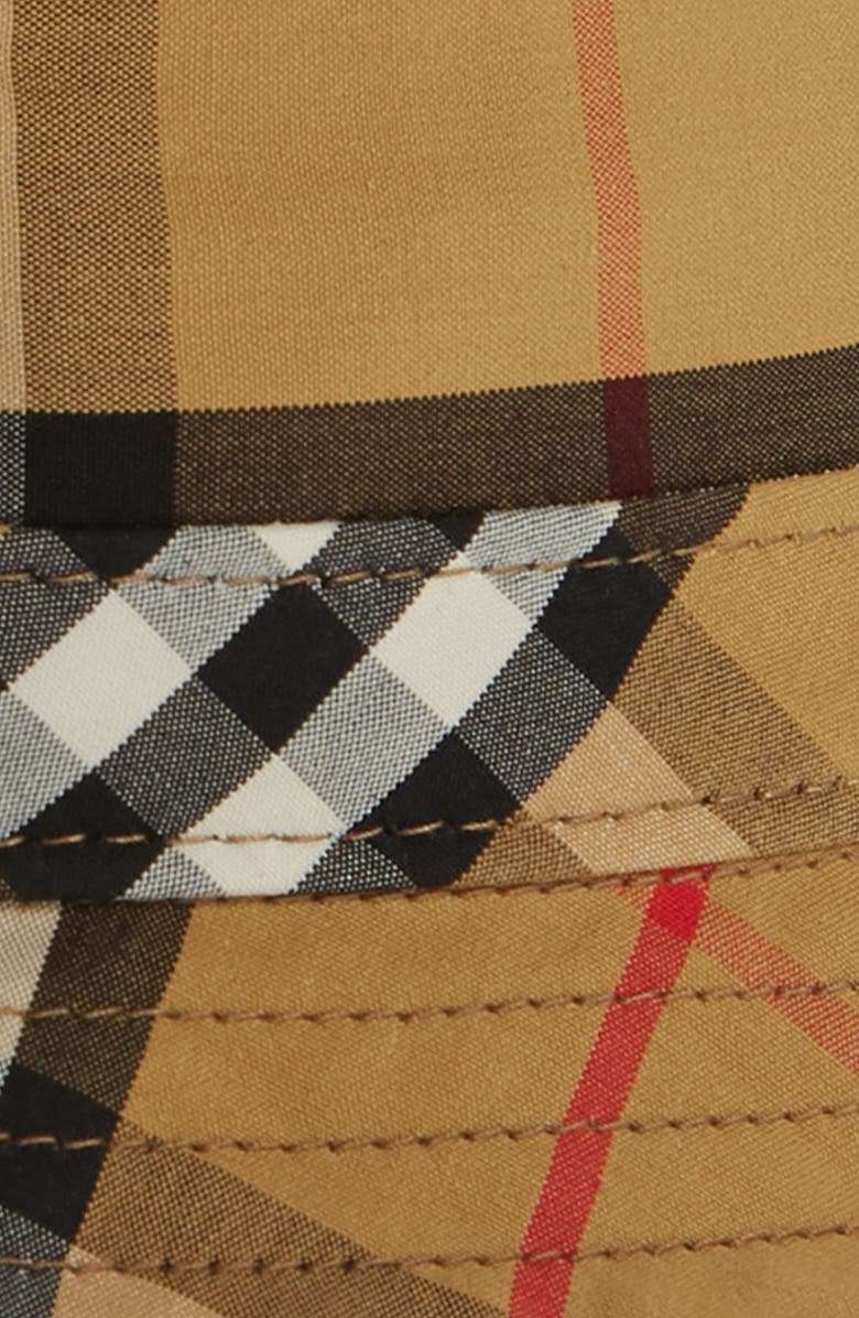 BURBERRY VINTAGE CHECK BUCKET HAT,8015836