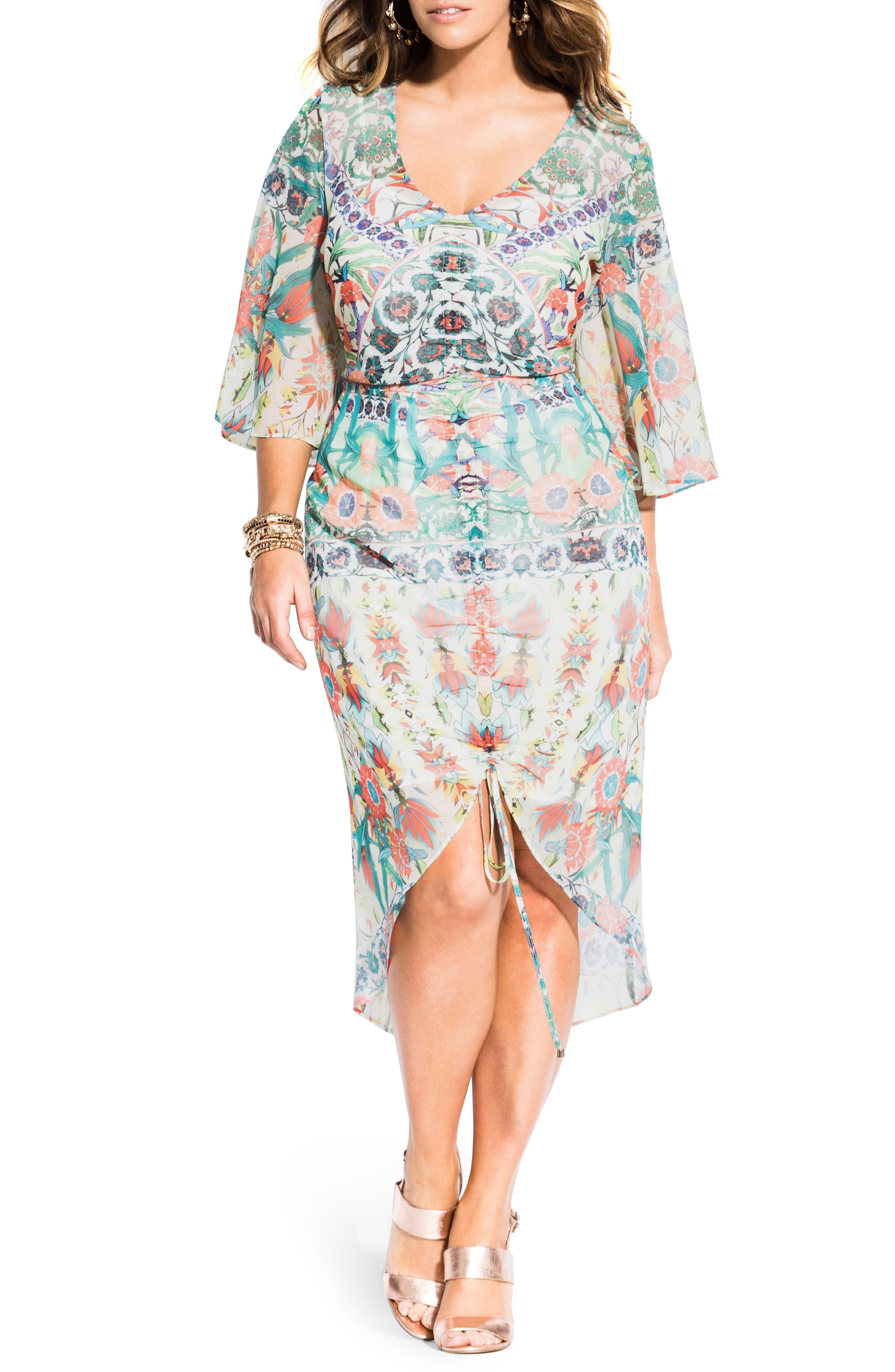 Plus Size City Chic Budapest Dress, White
