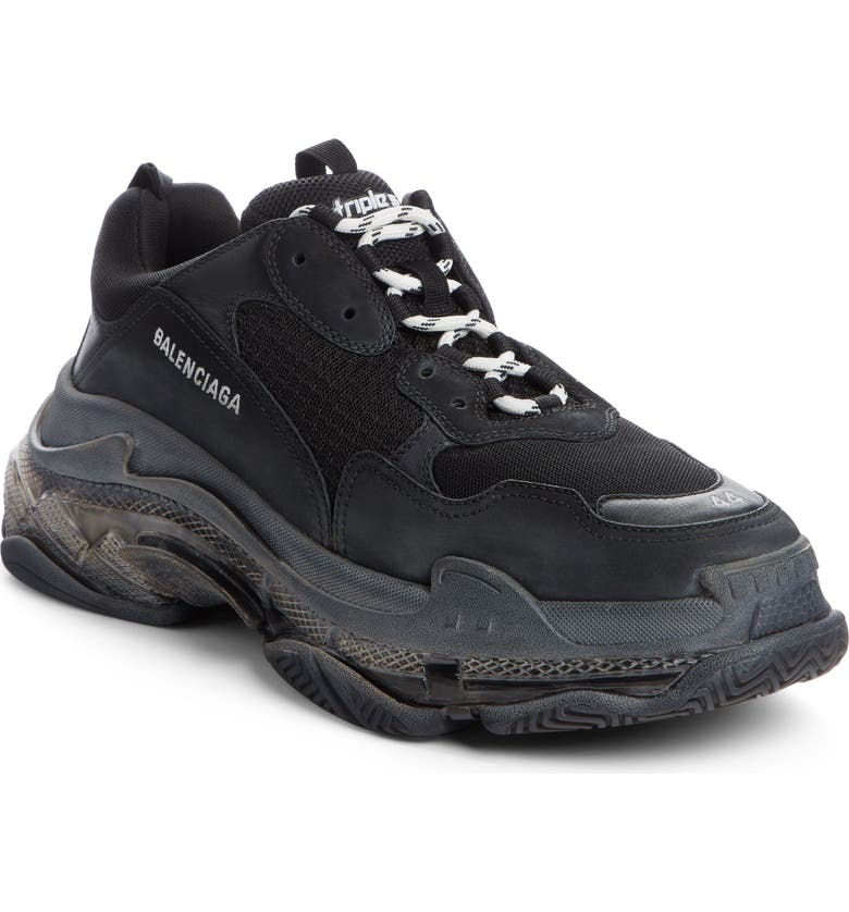 BALENCIAGA TRIPLE S CLEAR SOLE TRAINER SNEAKER,541624W09OH