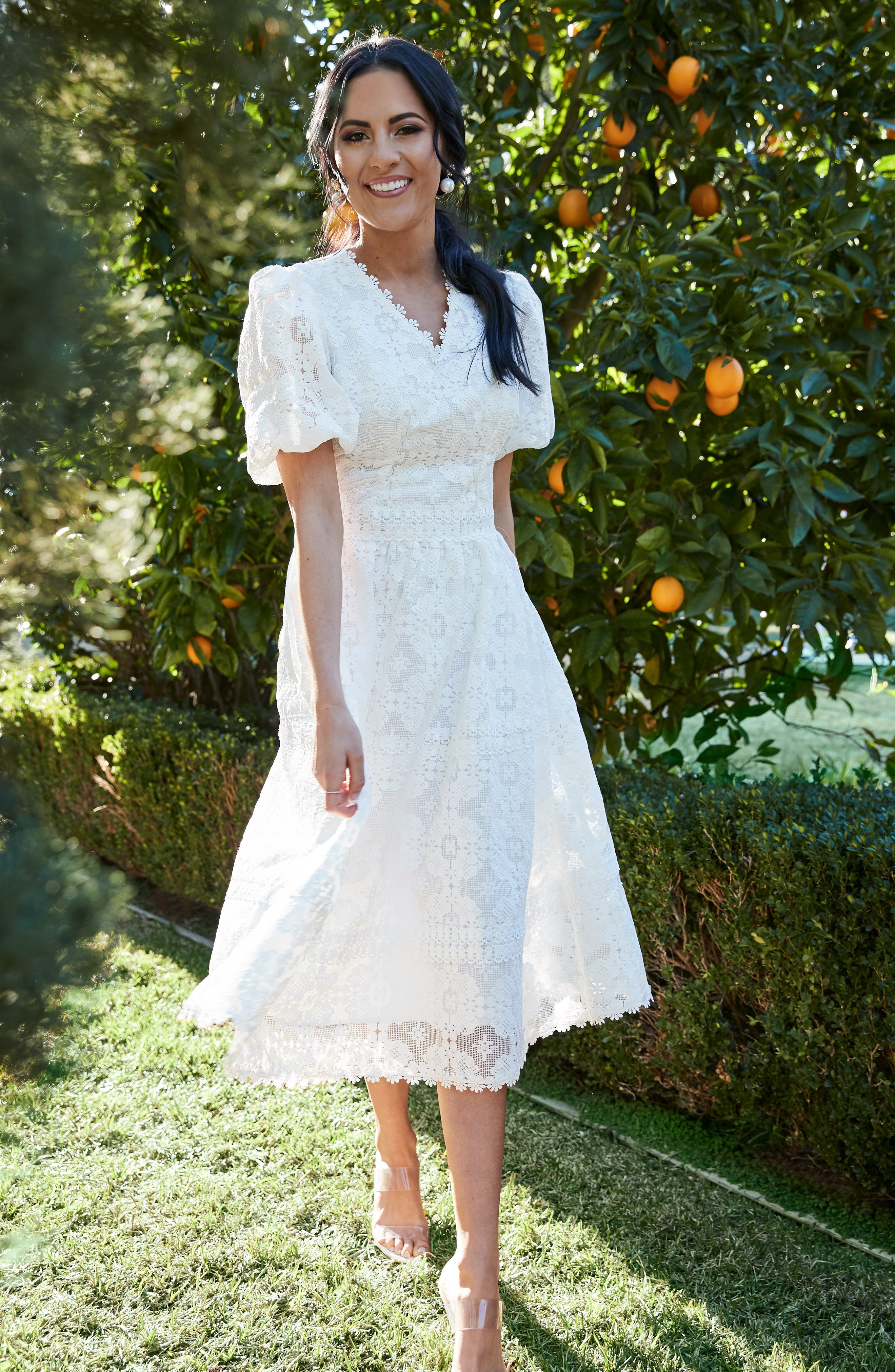 Rachel Parcell V-Neck Lace Dress (Nordstrom Exclusive) | Nordstrom