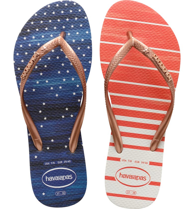Havaianas Slippers SLIM USA WATERCOLOR FLIP FLOP
