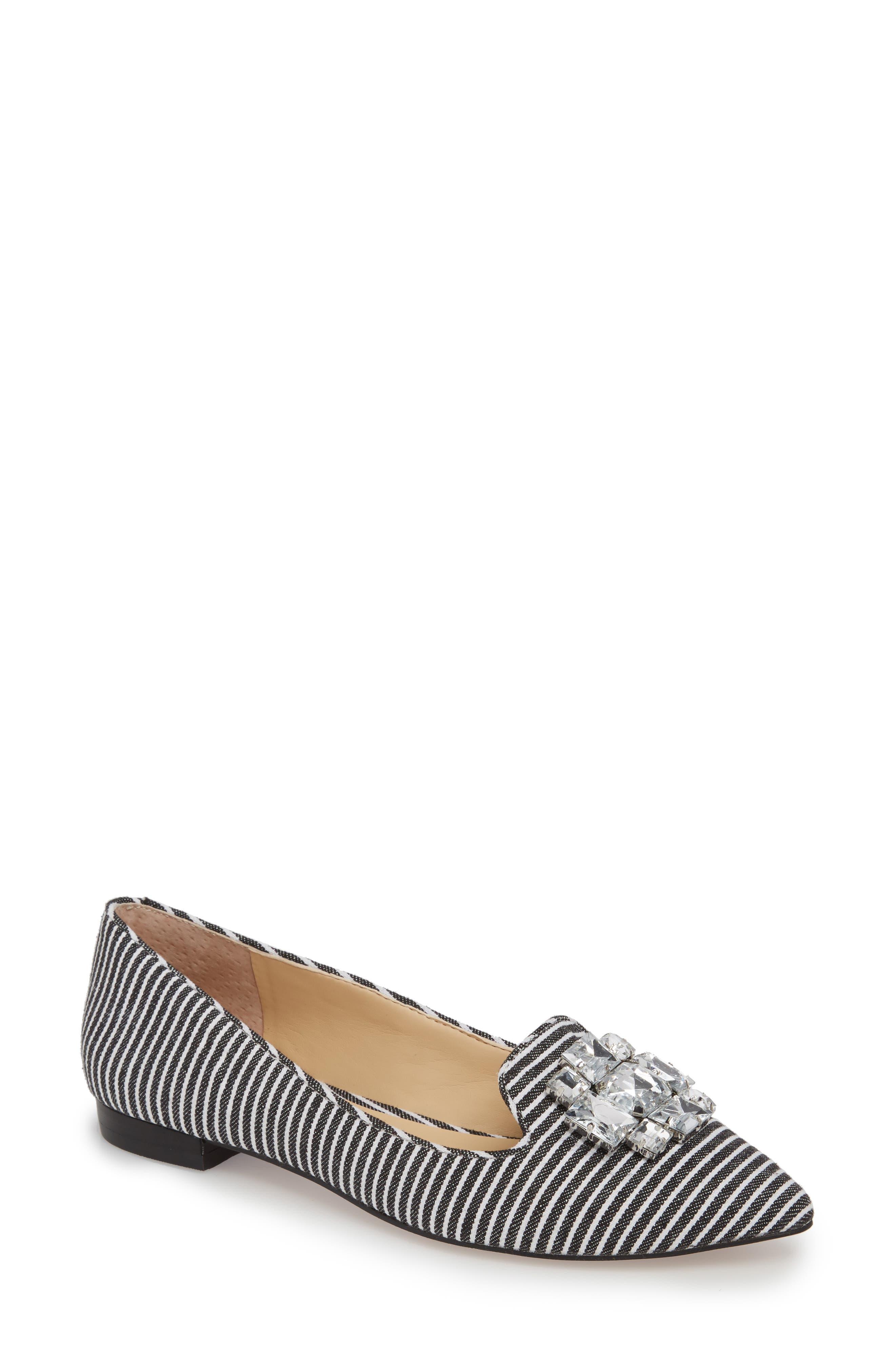 Sole Society Libry Crystal Embellished Flat