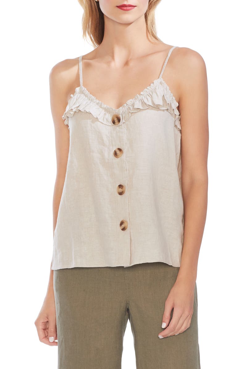 Vince Camuto Tops RUFFLE EDGE CAMISOLE