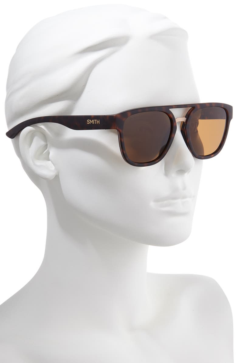 SMITH AGENCY 54MM CHROMAPOP(TM) POLARIZED FLAT TOP SUNGLASSES,201910003536N