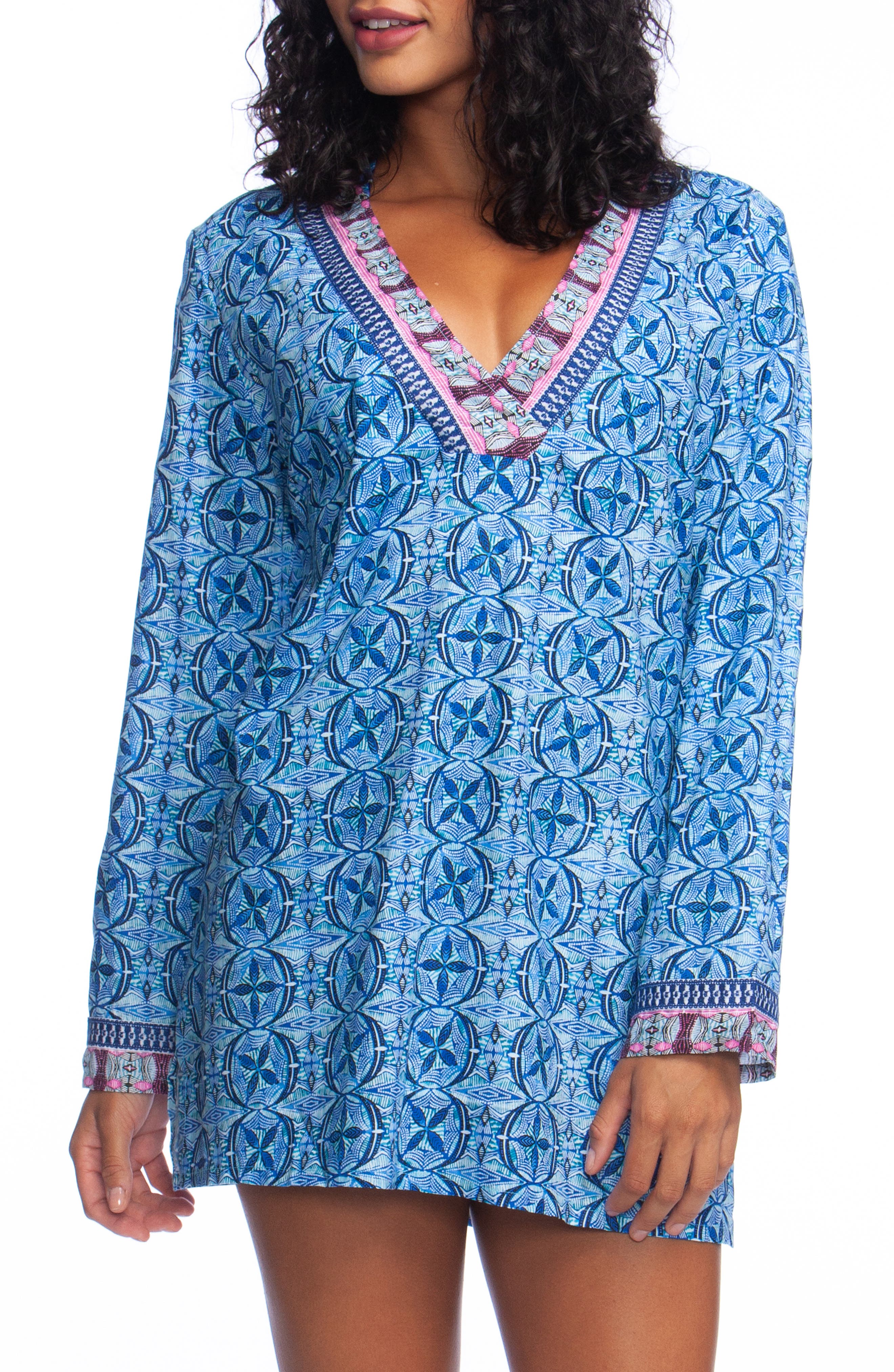 La Blanca Print Tunic CoverUp Nordstrom