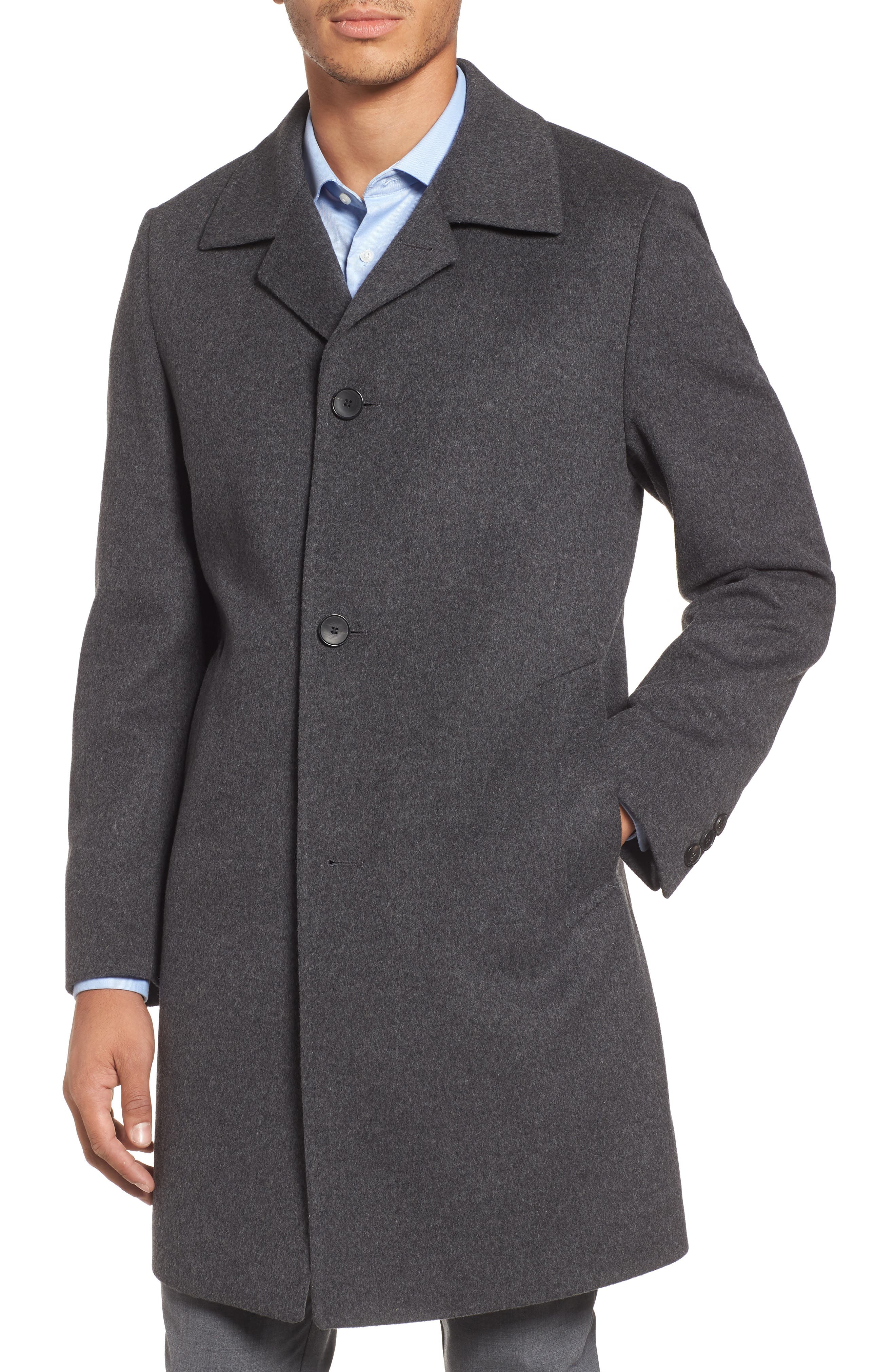 BOSS Task Wool & Cashmere Top Coat Nordstrom