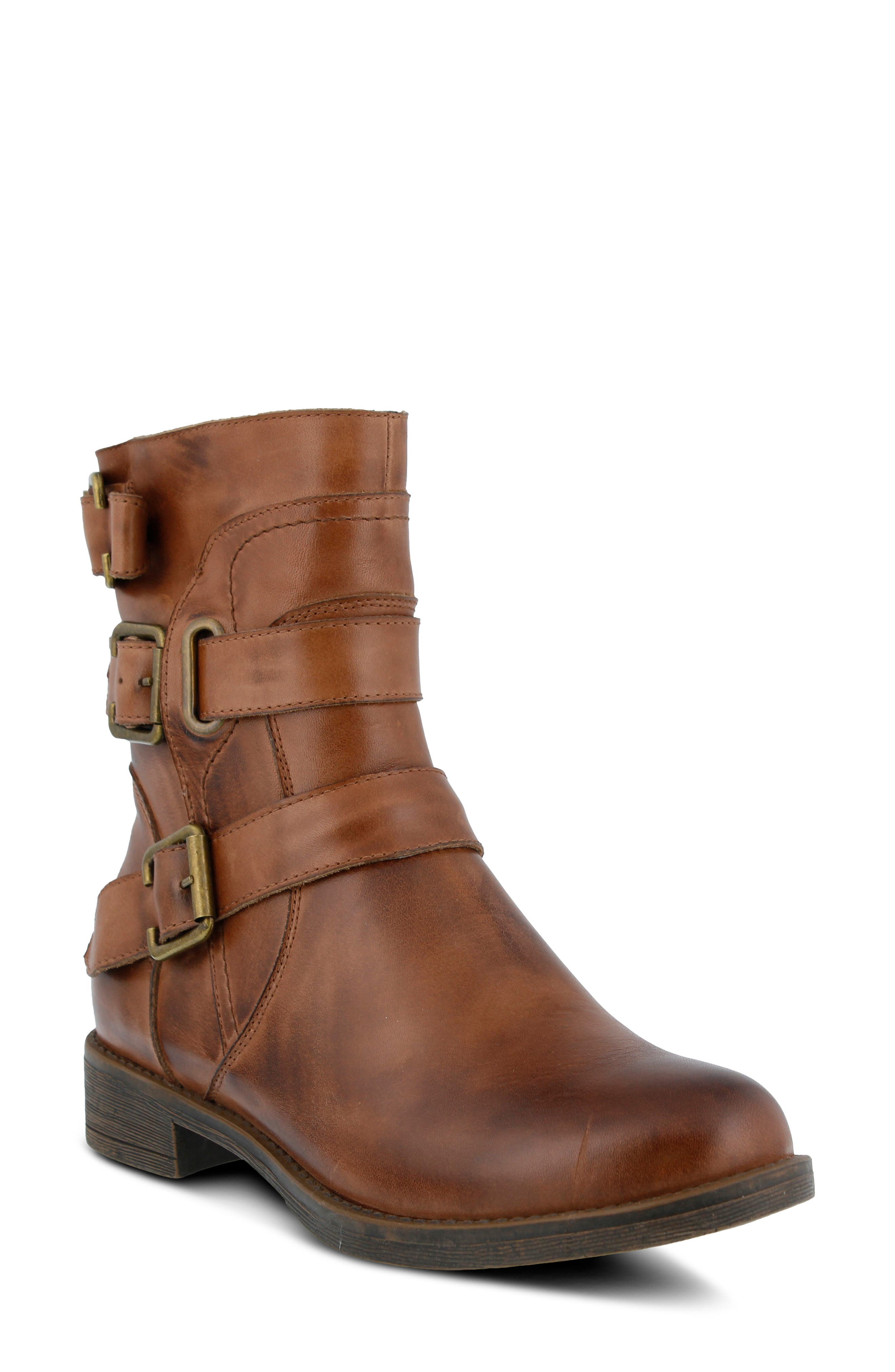 Spring Step Diony Engineer Bootie - Brown