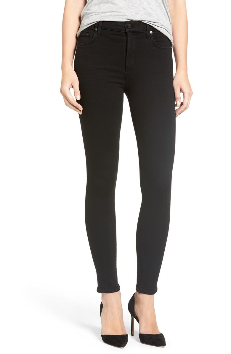 Citizens of Humanity 'Rocket' Skinny Jeans (All Black) (Petite) | Nordstrom