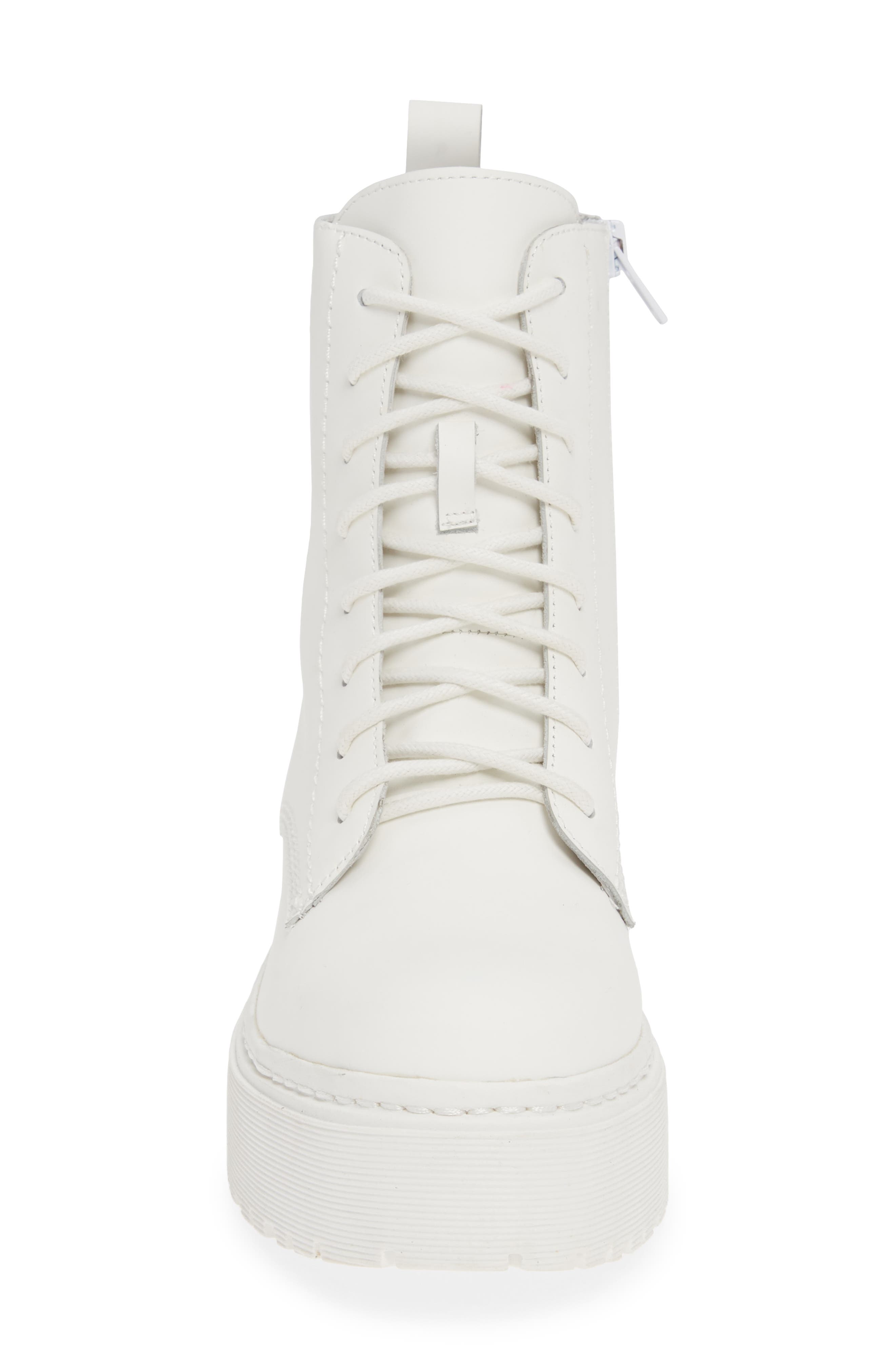 jeffrey campbell district combat boots white