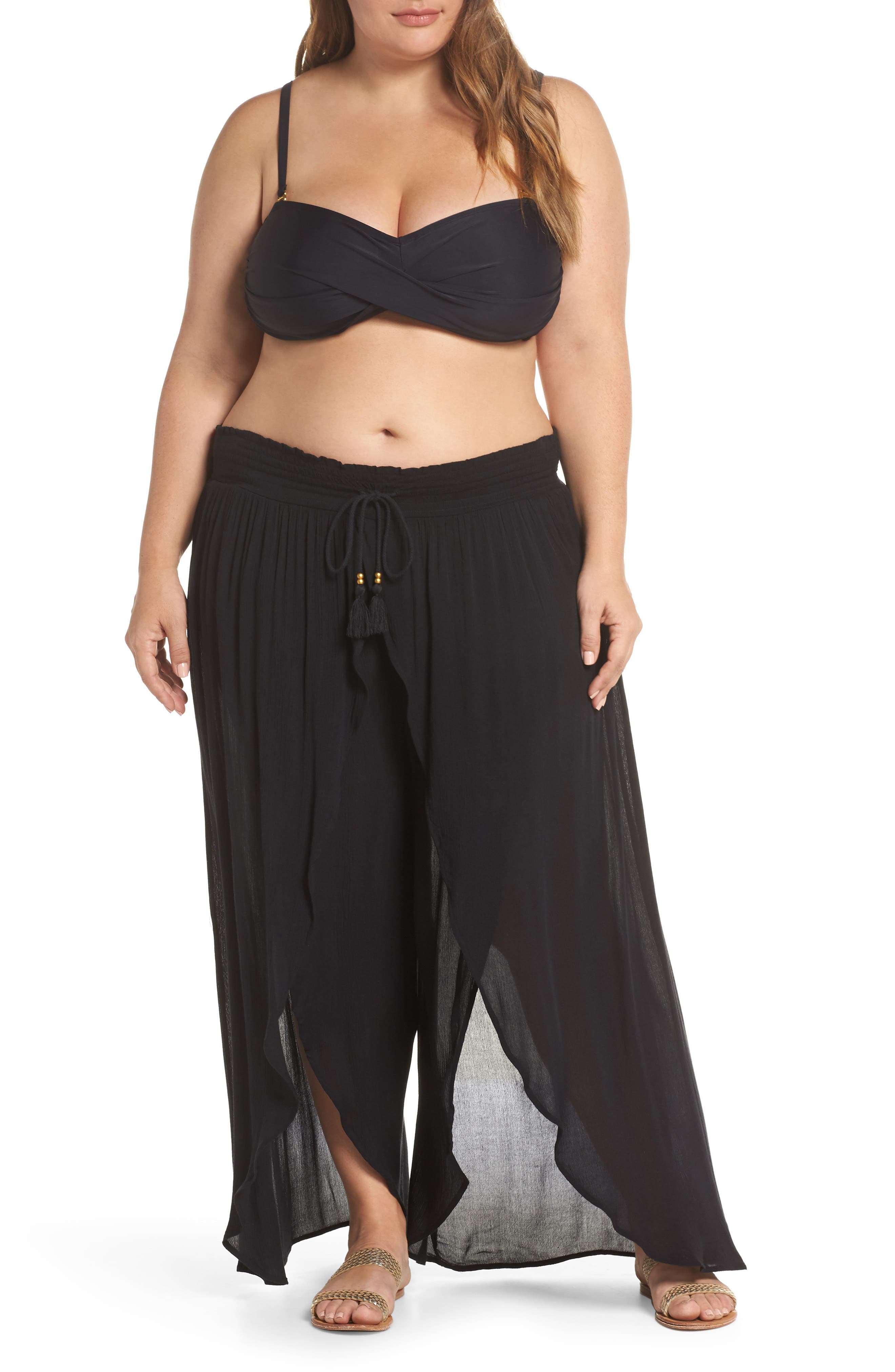 Chelsea28 Gauze CoverUp Pants (Plus Size) Nordstrom