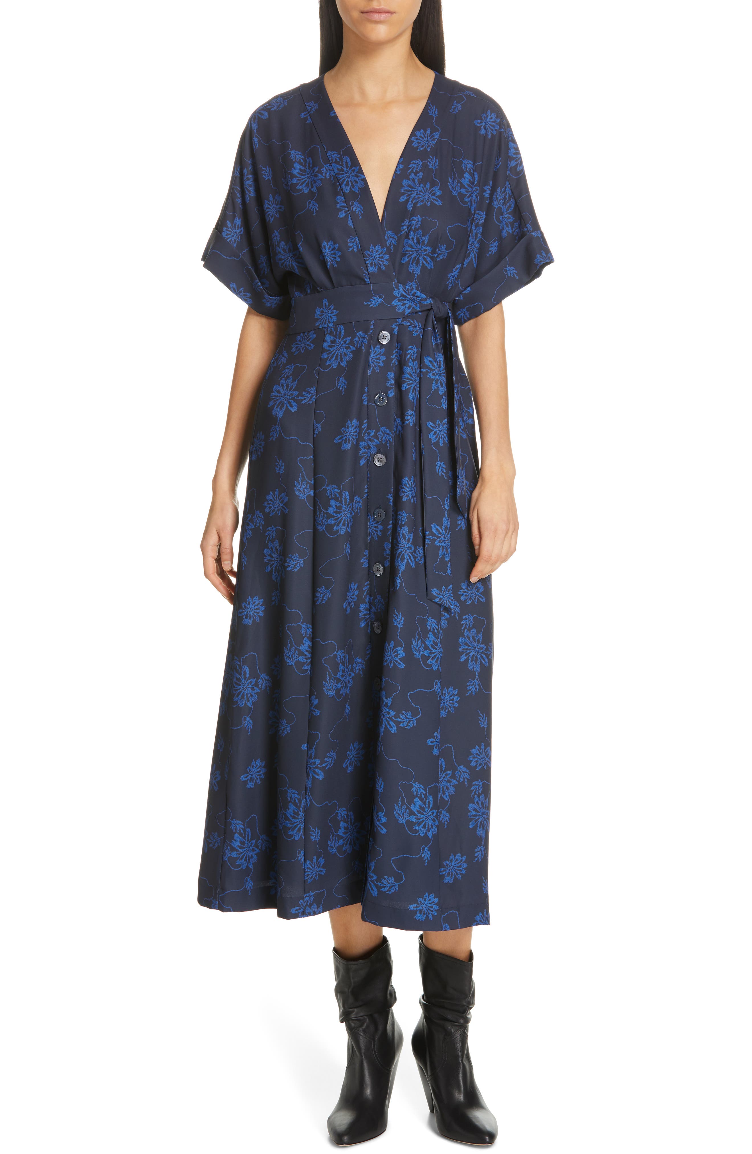 Equipment Nauman Dress, Blue