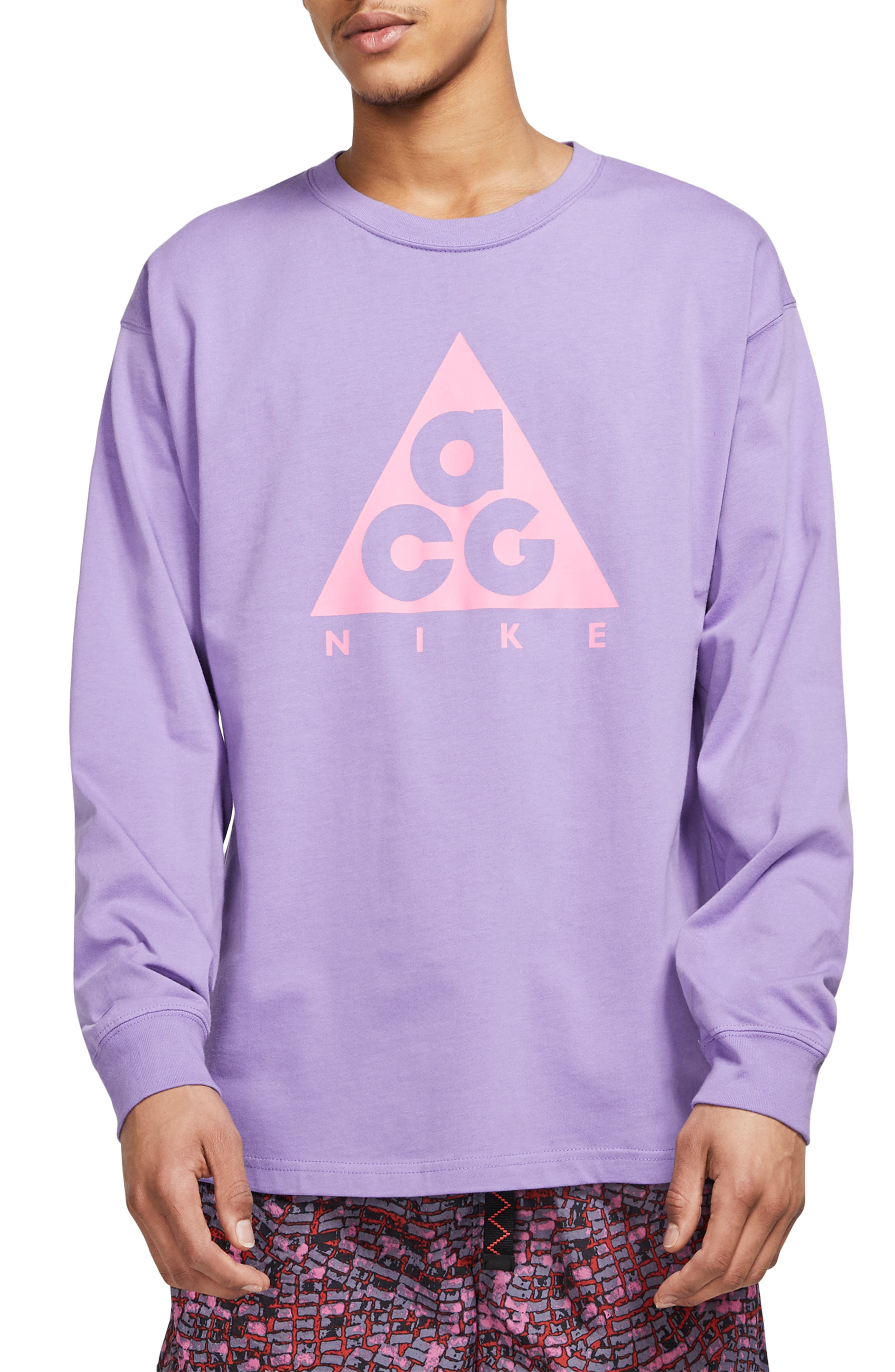Nike Nrg All Conditions Gear Logo T-Shirt, Purple