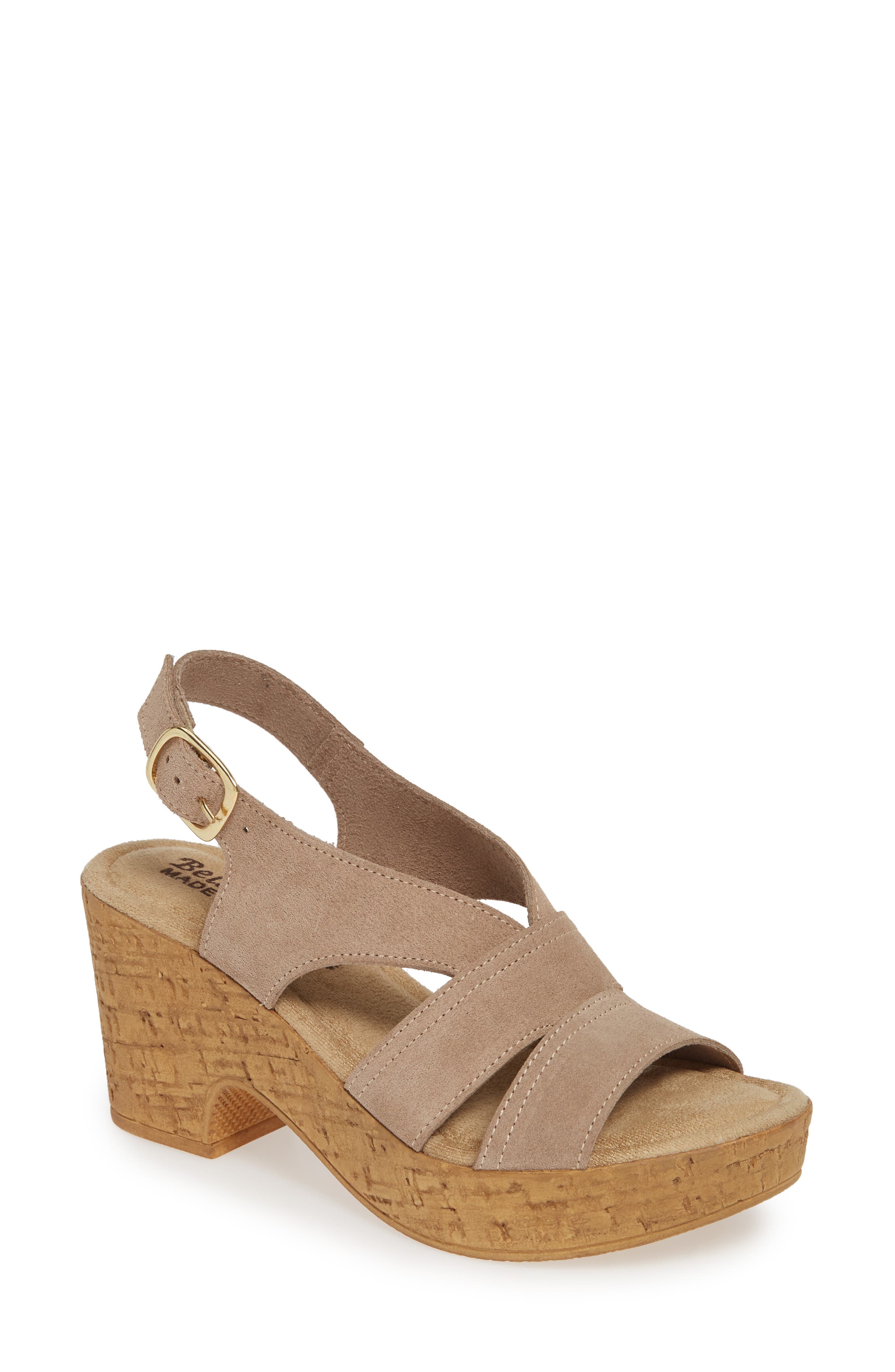 Bella Vita Jaz Platform Sandal N - Beige