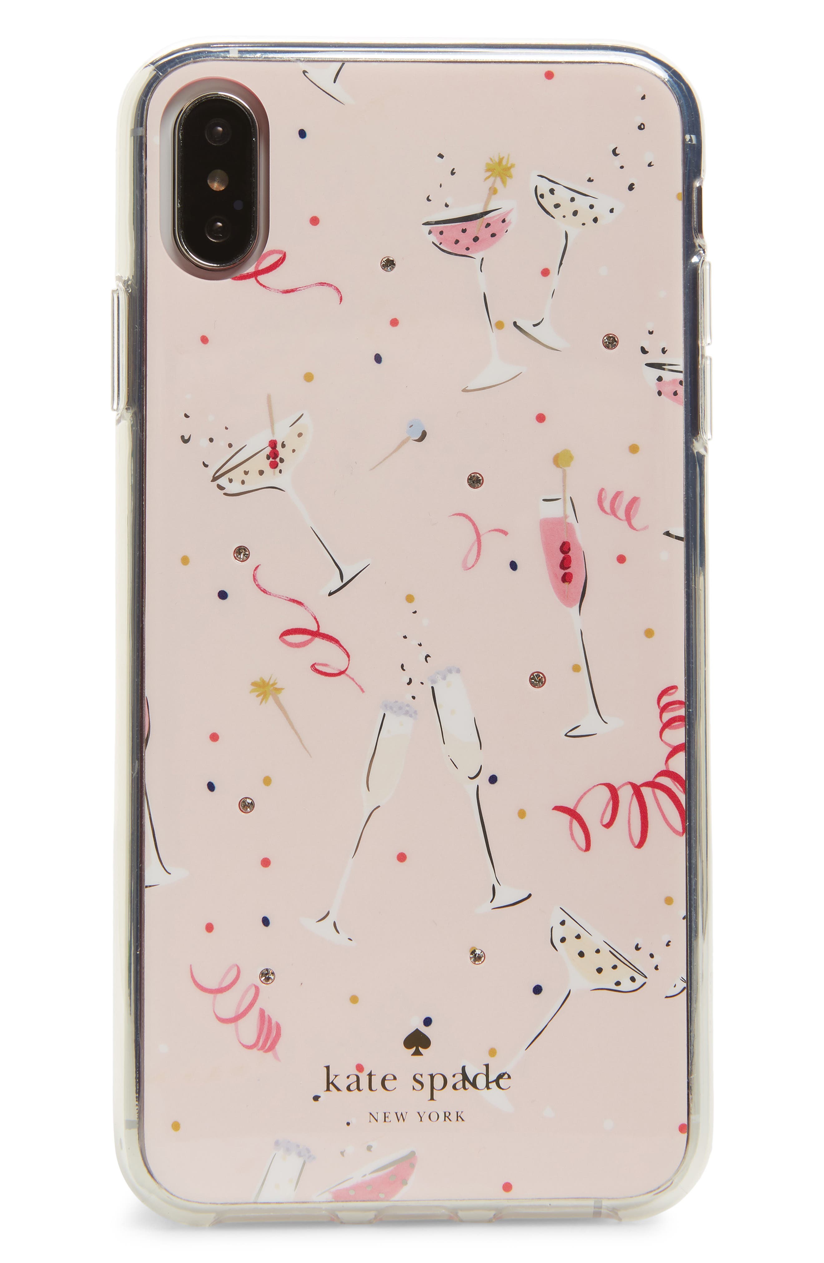kate spade new york jeweled champagne iPhone X/Xs/Xs Max & XR case