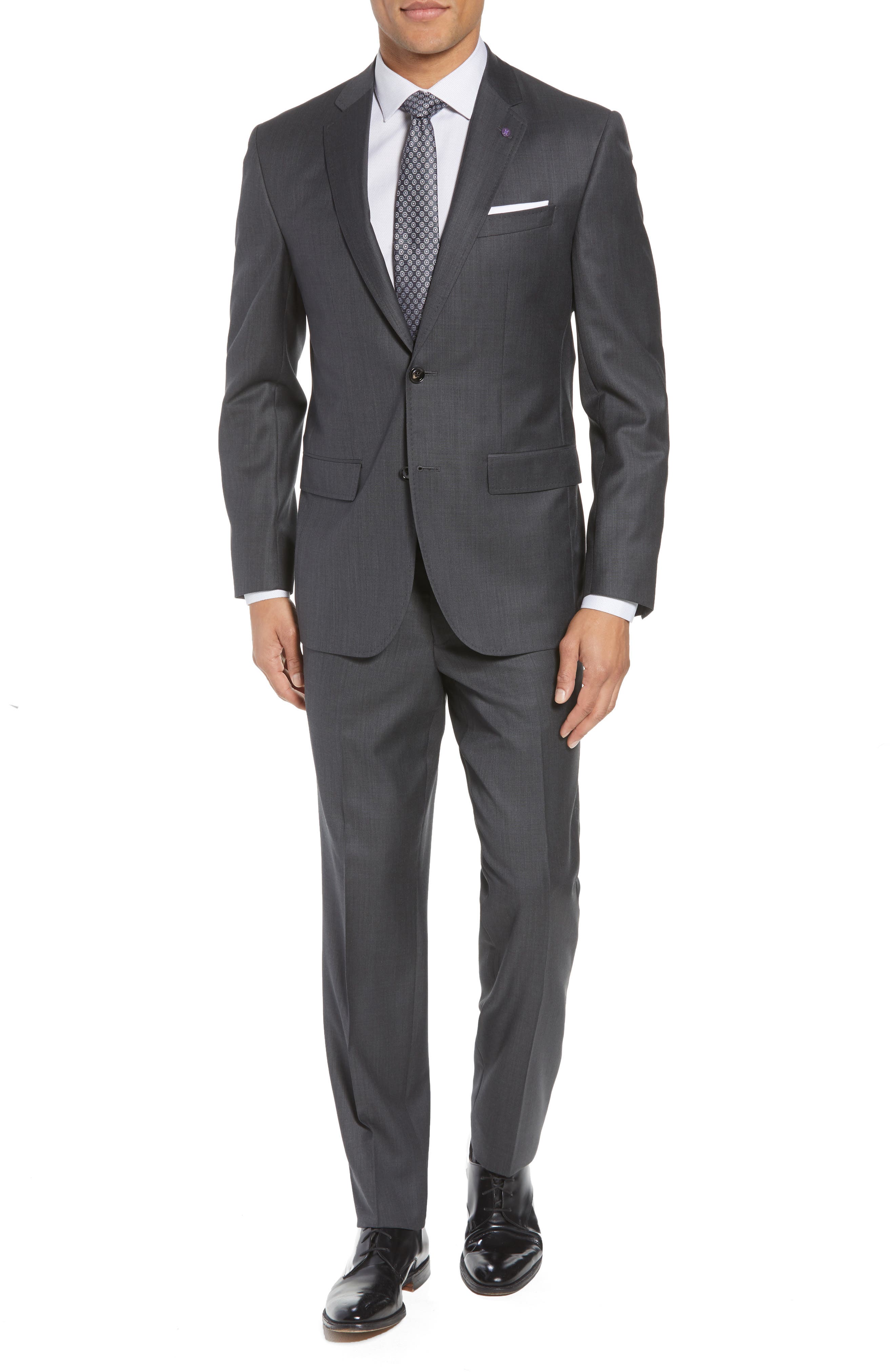 Ted Baker London Jay Trim Fit Solid Wool Suit Nordstrom