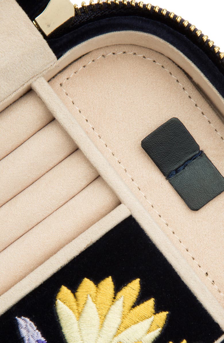 Wolf Zoe Rectangle Zip Case In Indigo