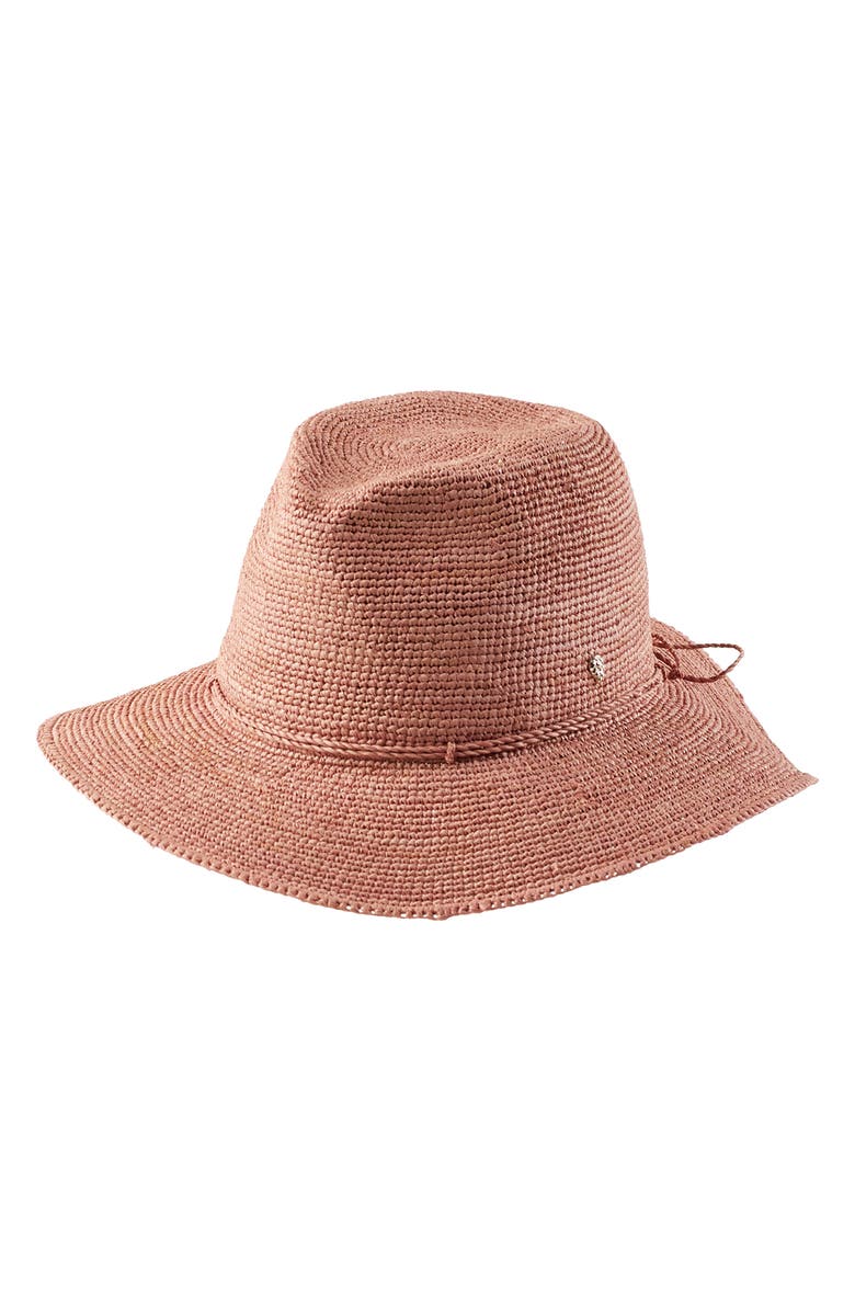 Helen Kaminski Accessories DESMONDA PACKABLE RAFFIA FEDORA - PINK