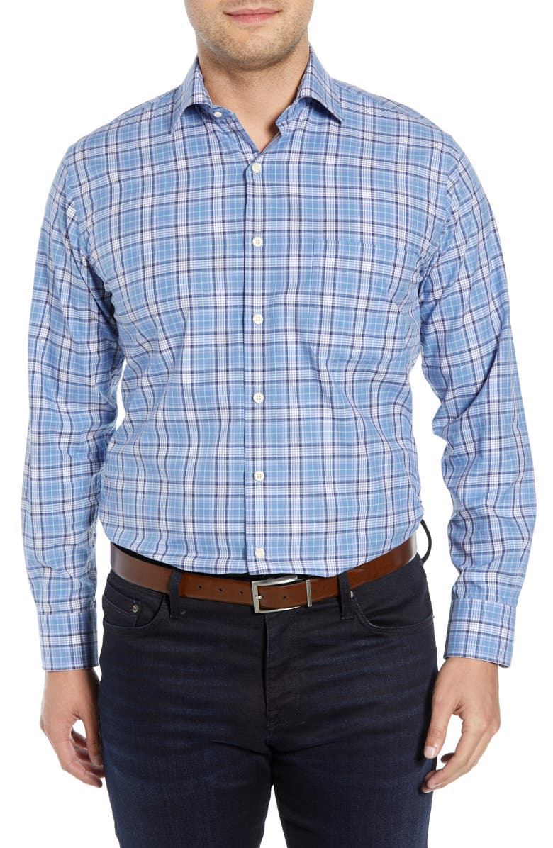 Peter Millar T-shirts CASWELL TARTAN PLAID SPORT SHIRT