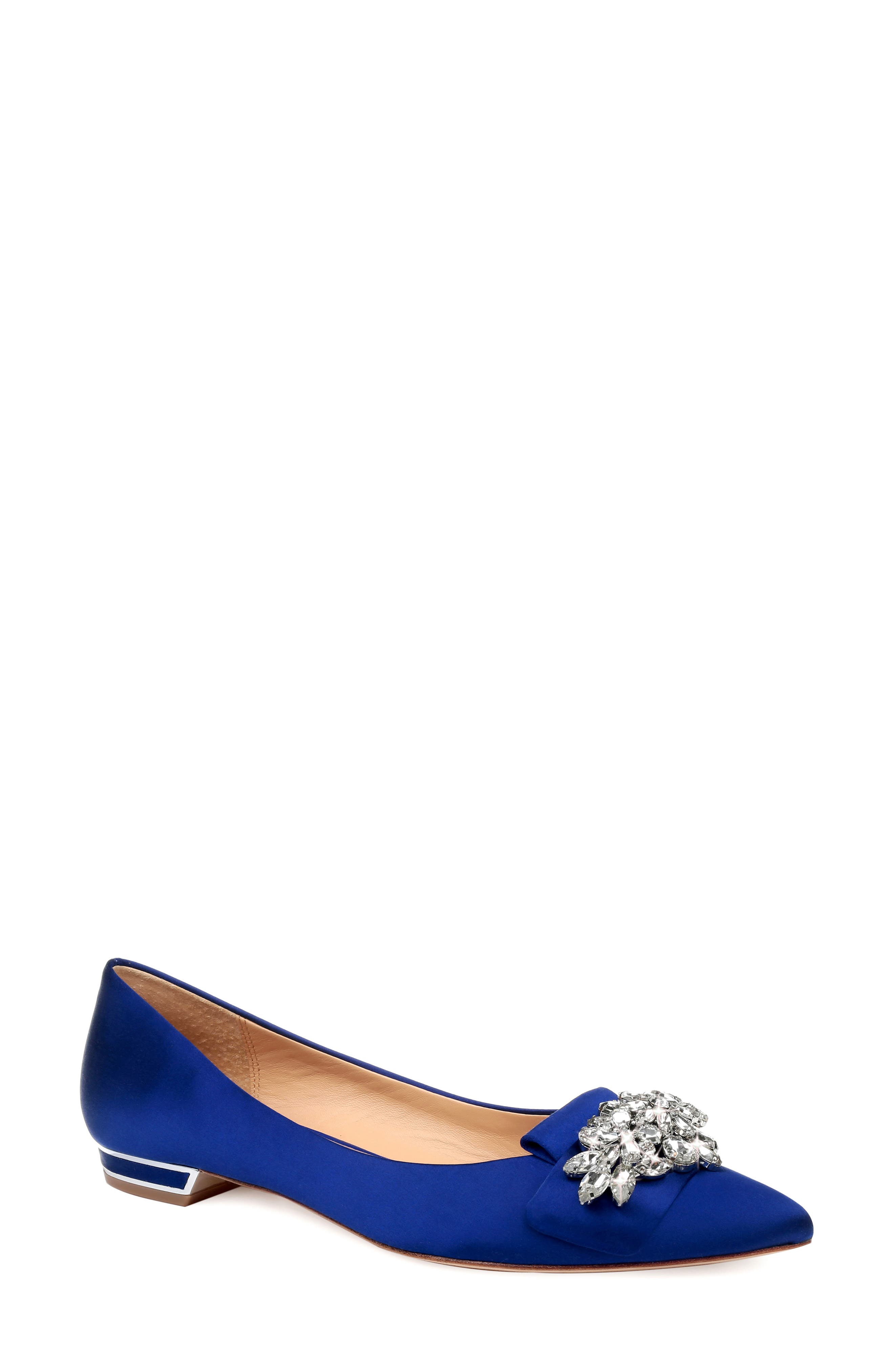 Badgley Mischka Valeria Crystal Embellished Flat