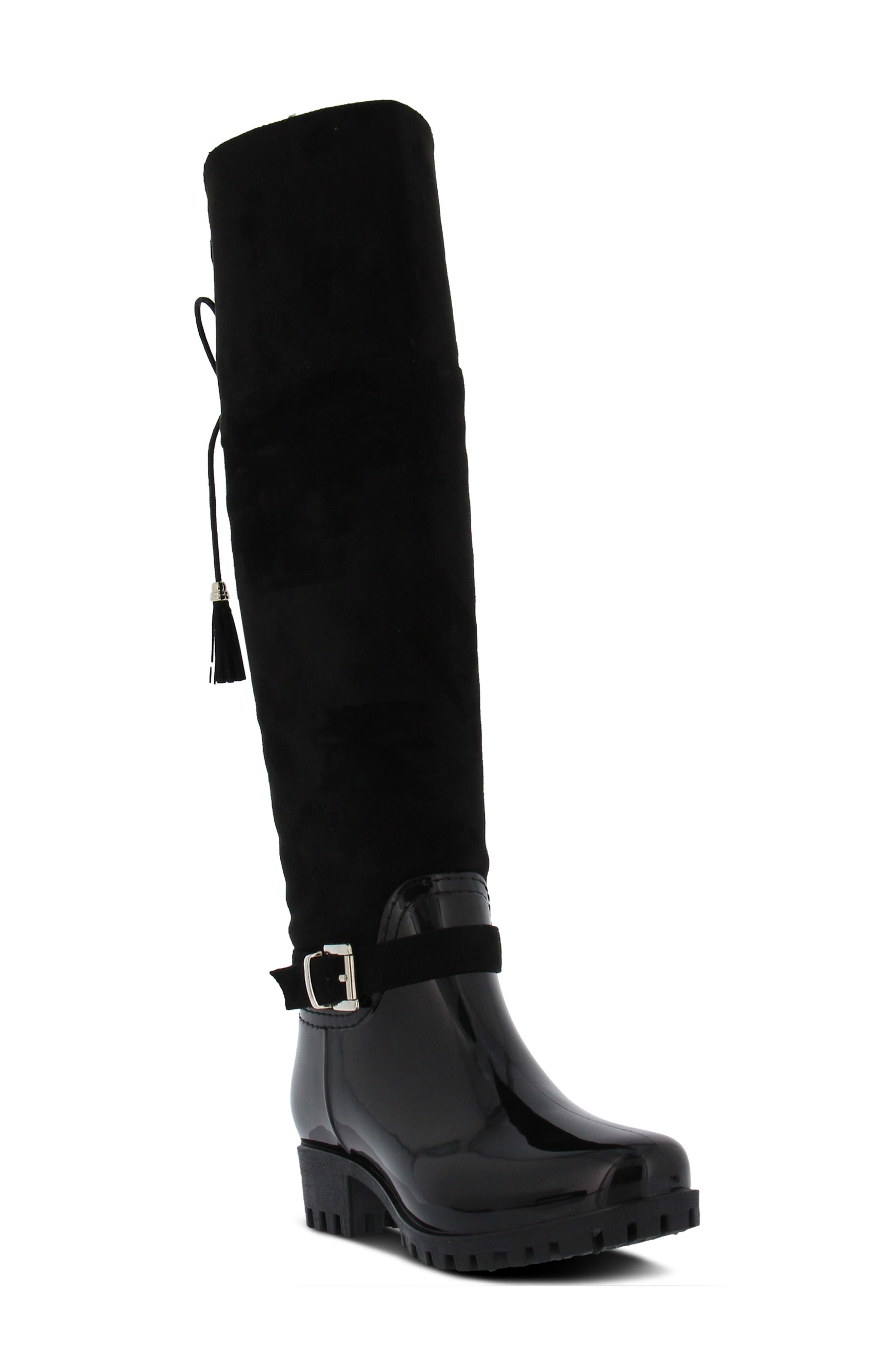 Spring Step Mattie Over The Knee Waterproof Boot - Black