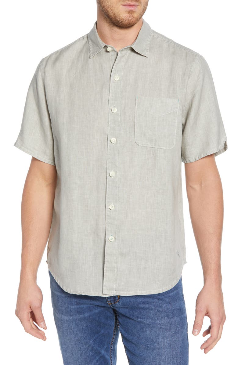Tommy Bahama Sea Glass Breezer Original Fit Linen Shirt | Nordstrom
