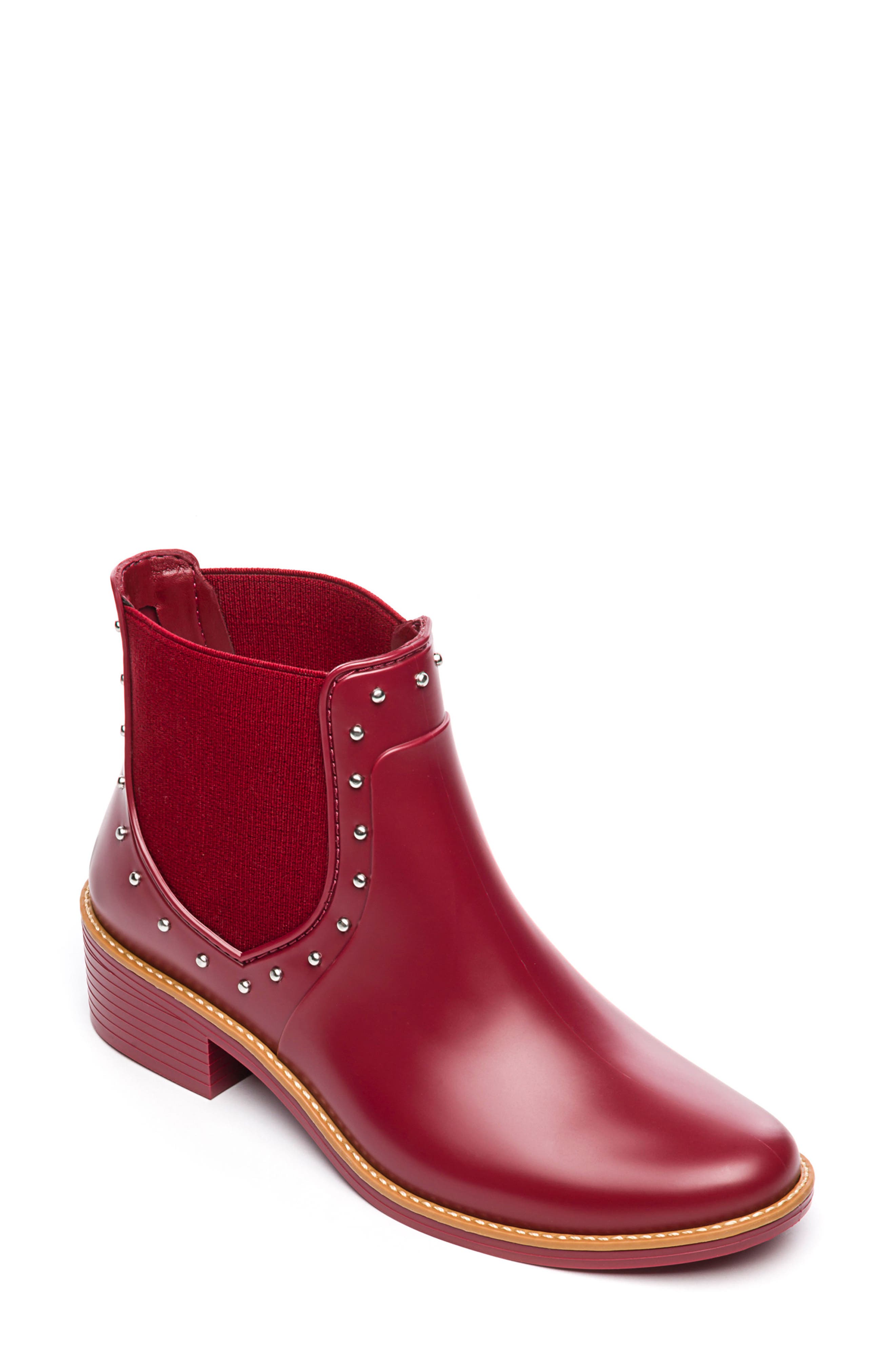 Bernardo Peyton Waterproof Rain Bootie, Burgundy