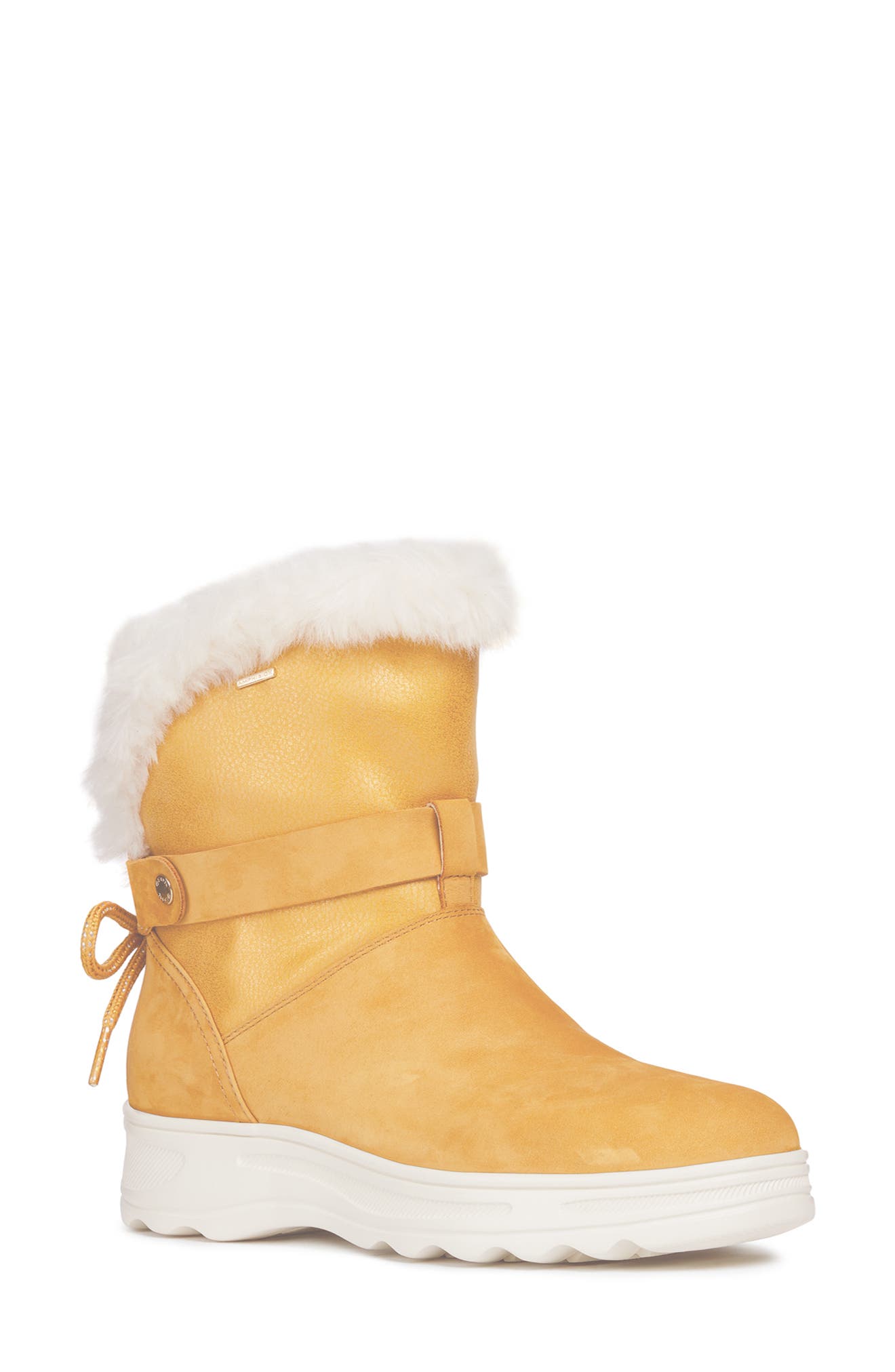 Geox Hosmos Abx Waterproof Faux Fur Trim Boot