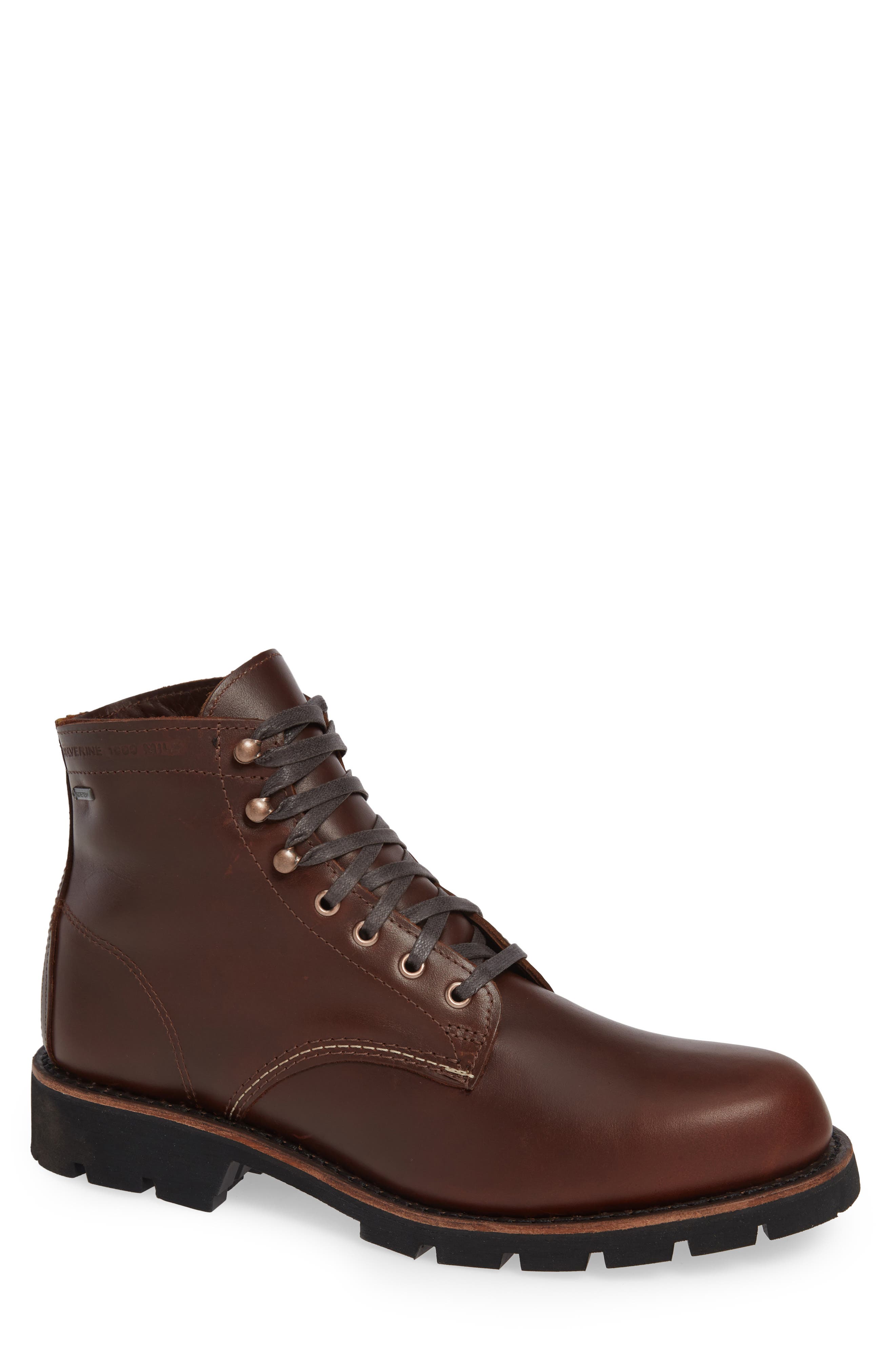 Wolverine 1,000-Mile Arctic Waterproof Plain Toe Boot, Brown