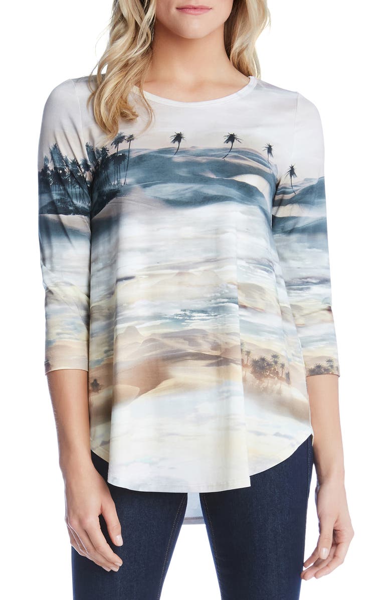 Karen Kane Tops PALM TREE TEE