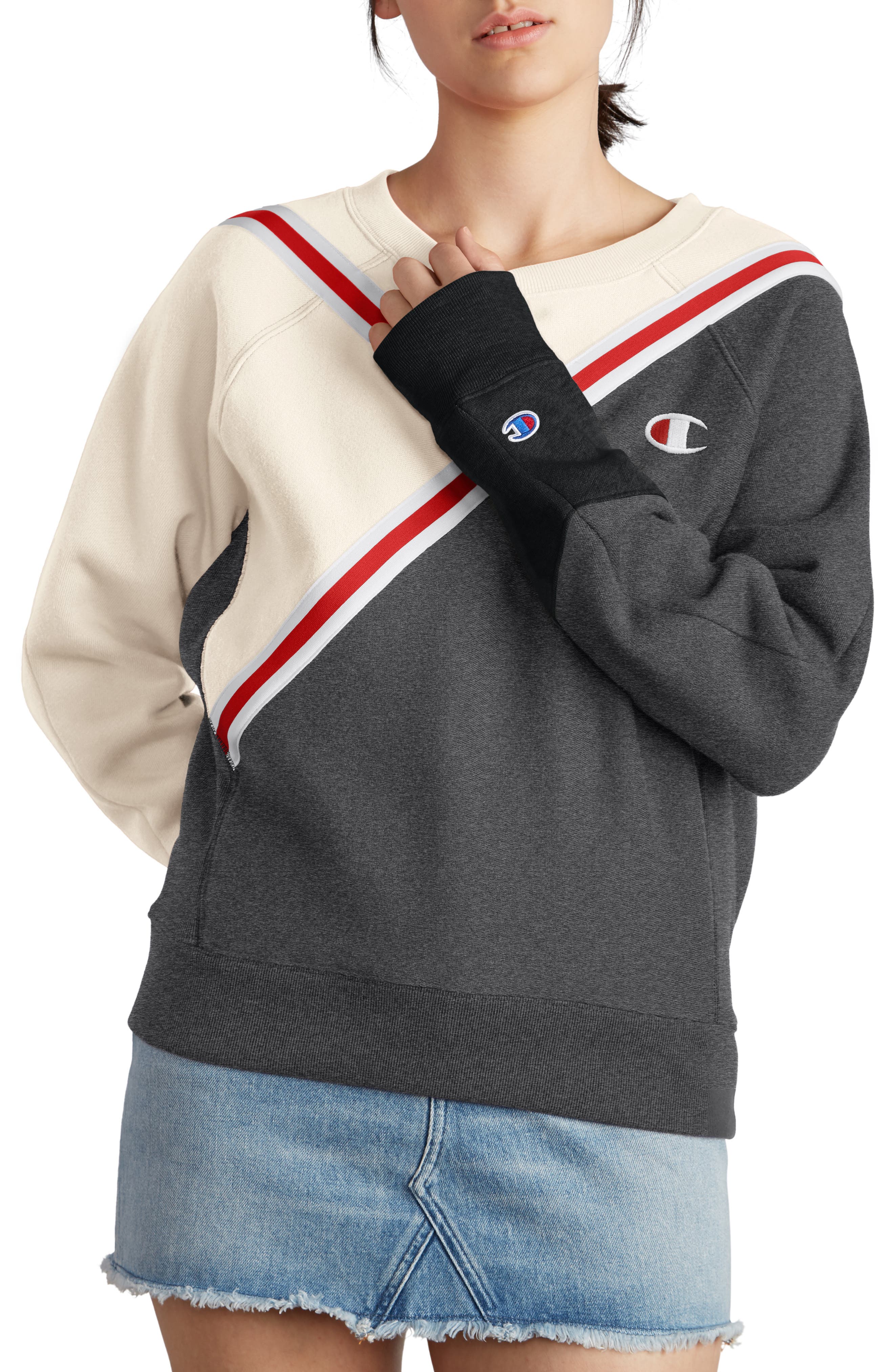 Champion Colorblock Reverse Fleece Sweatshirt