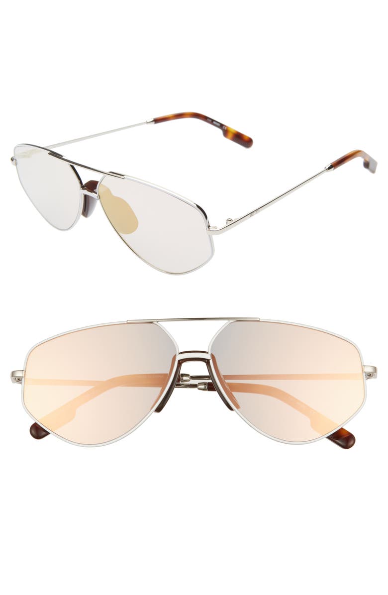 KENZO 61MM AVIATOR SUNGLASSES,KZ40014UW6118X
