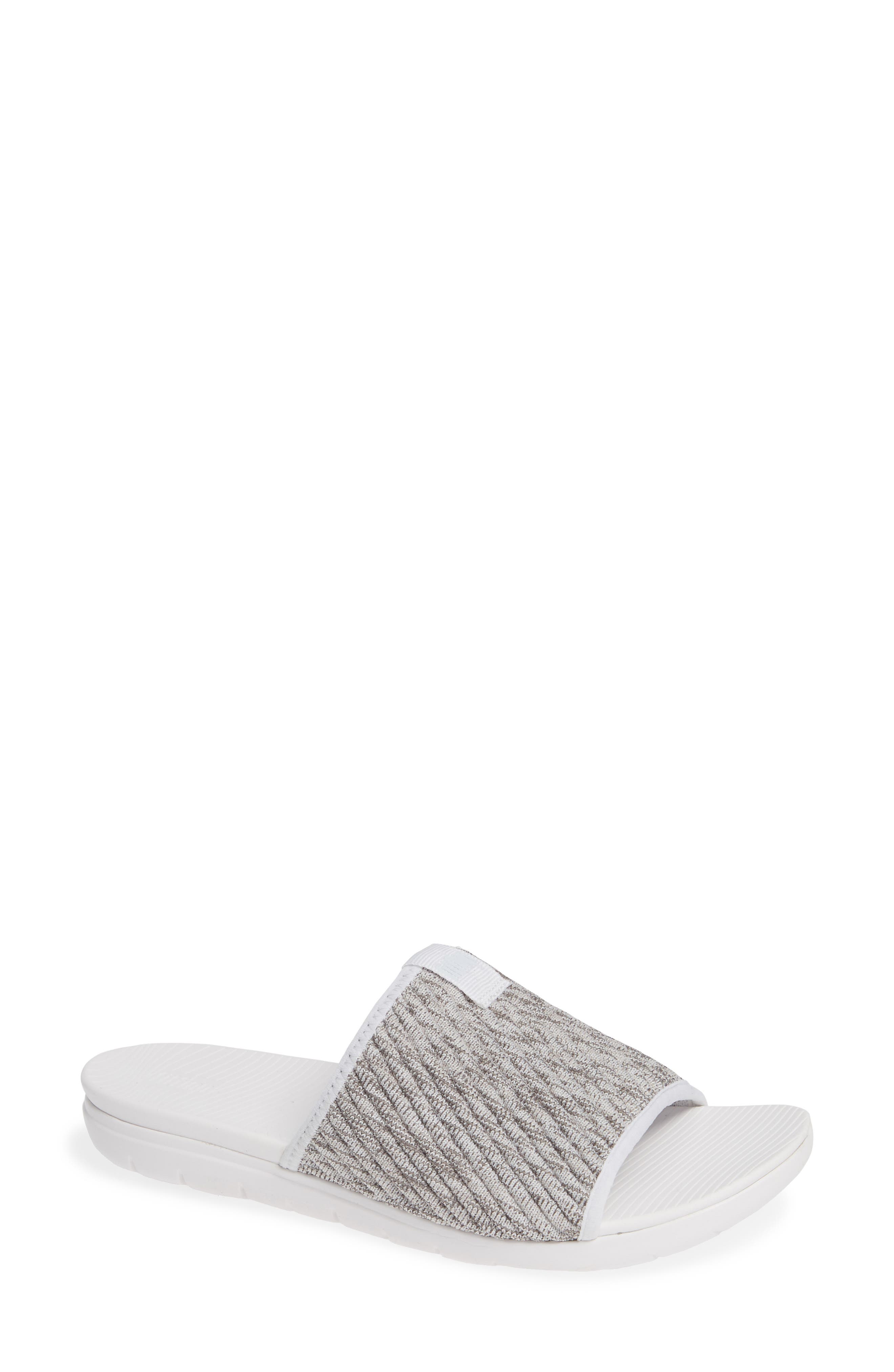 Fitflop Artknit Slide Sandal, White