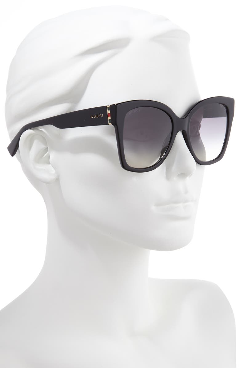 GUCCI 54MM SQUARE SUNGLASSES,GG0459S002