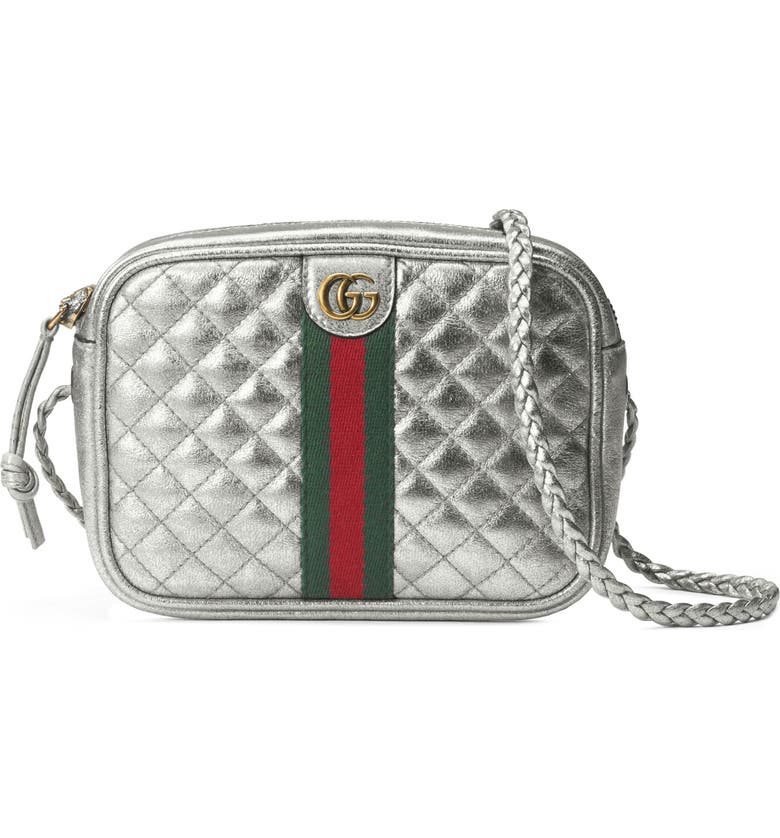 Gucci Quilted Metallic Leather Crossbody Bag | Nordstrom