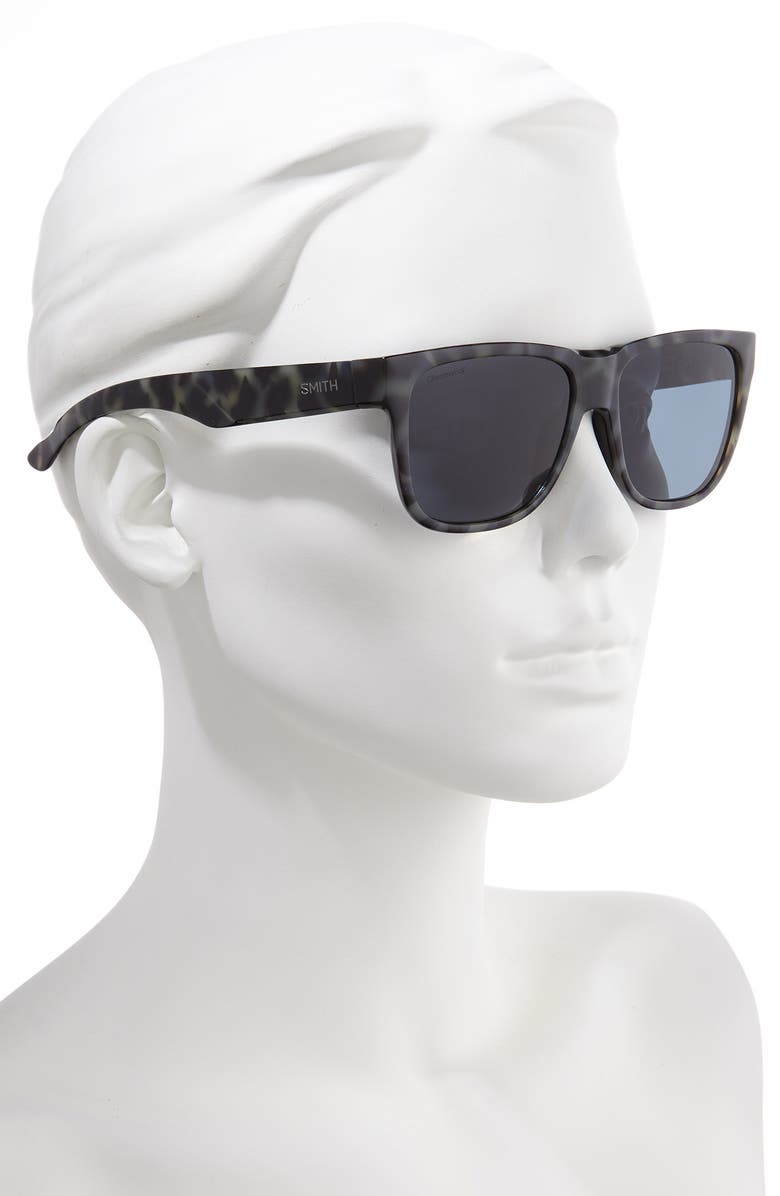 SMITH LOWDOWN 2 55MM CHROMAPOP(TM) POLARIZED SQUARE SUNGLASSES,LD2CPGNMB