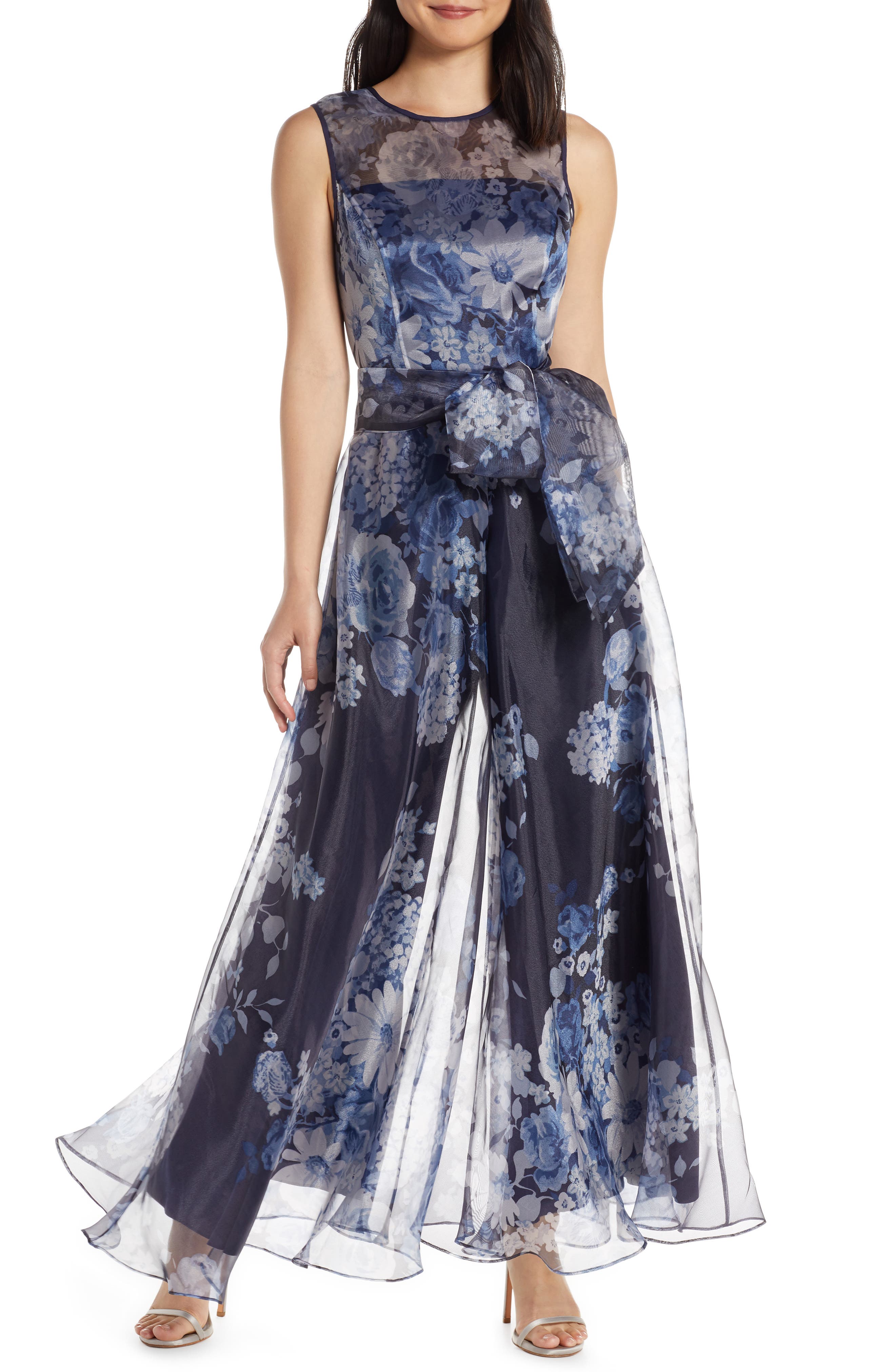 eliza j navy jumpsuit