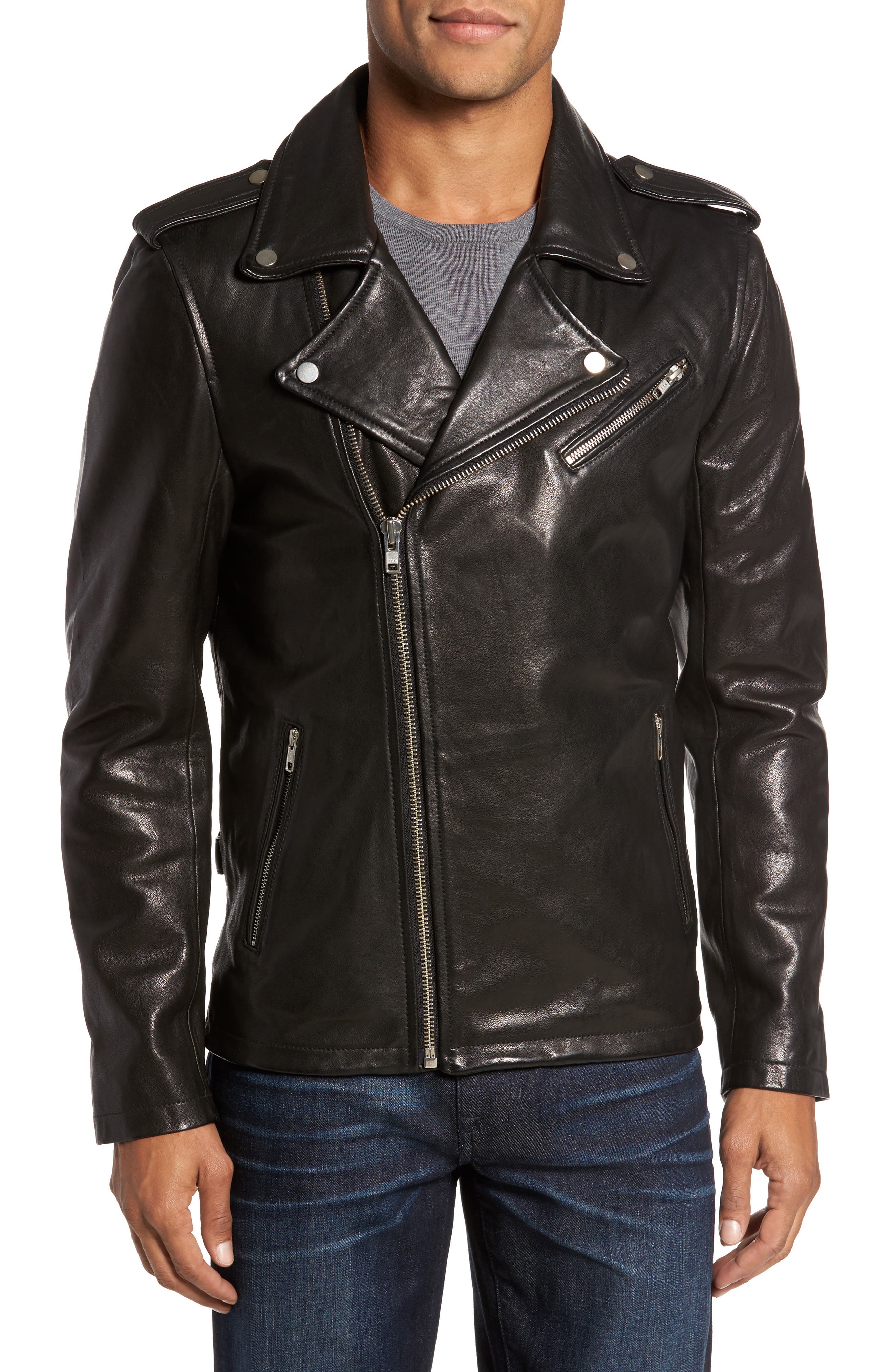 LAMARQUE Leather Biker Jacket Nordstrom