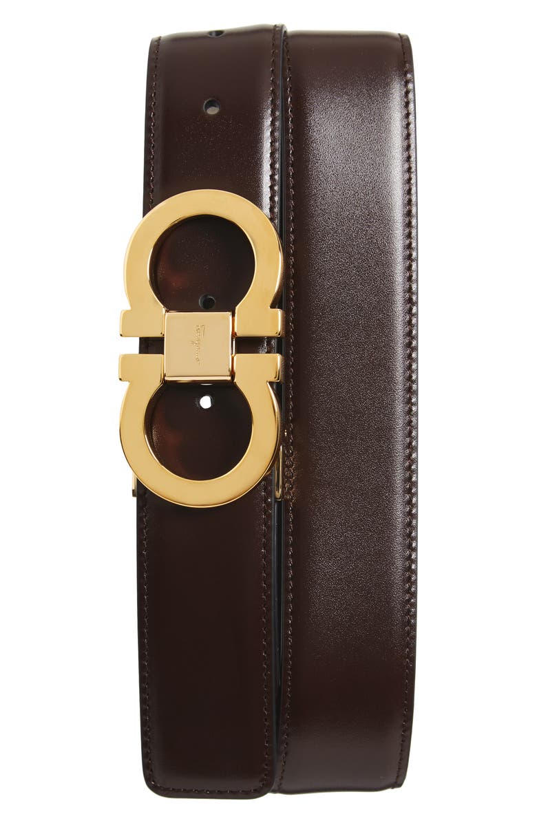 Salvatore Ferragamo Double Gancini Leather Belt | Nordstrom