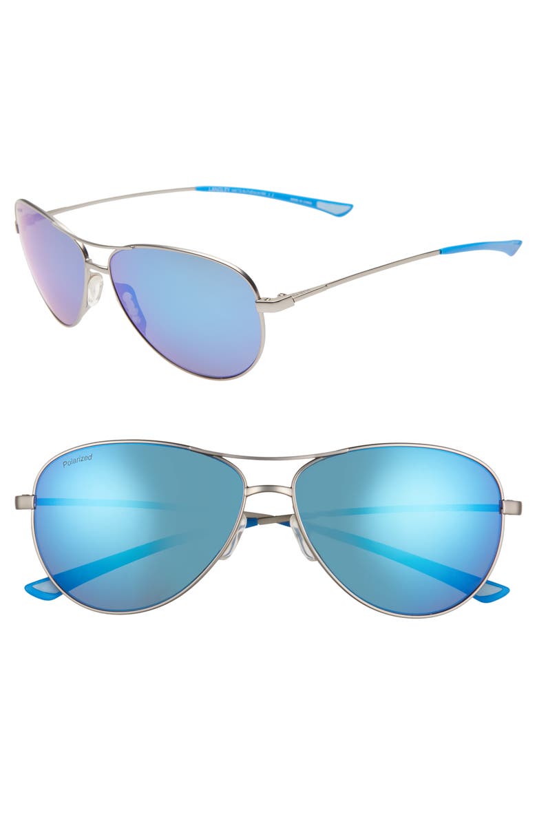 SMITH LANGLEY 60MM CHROMAPOP(TM) POLARIZED AVIATOR SUNGLASSES,233444R8160JY